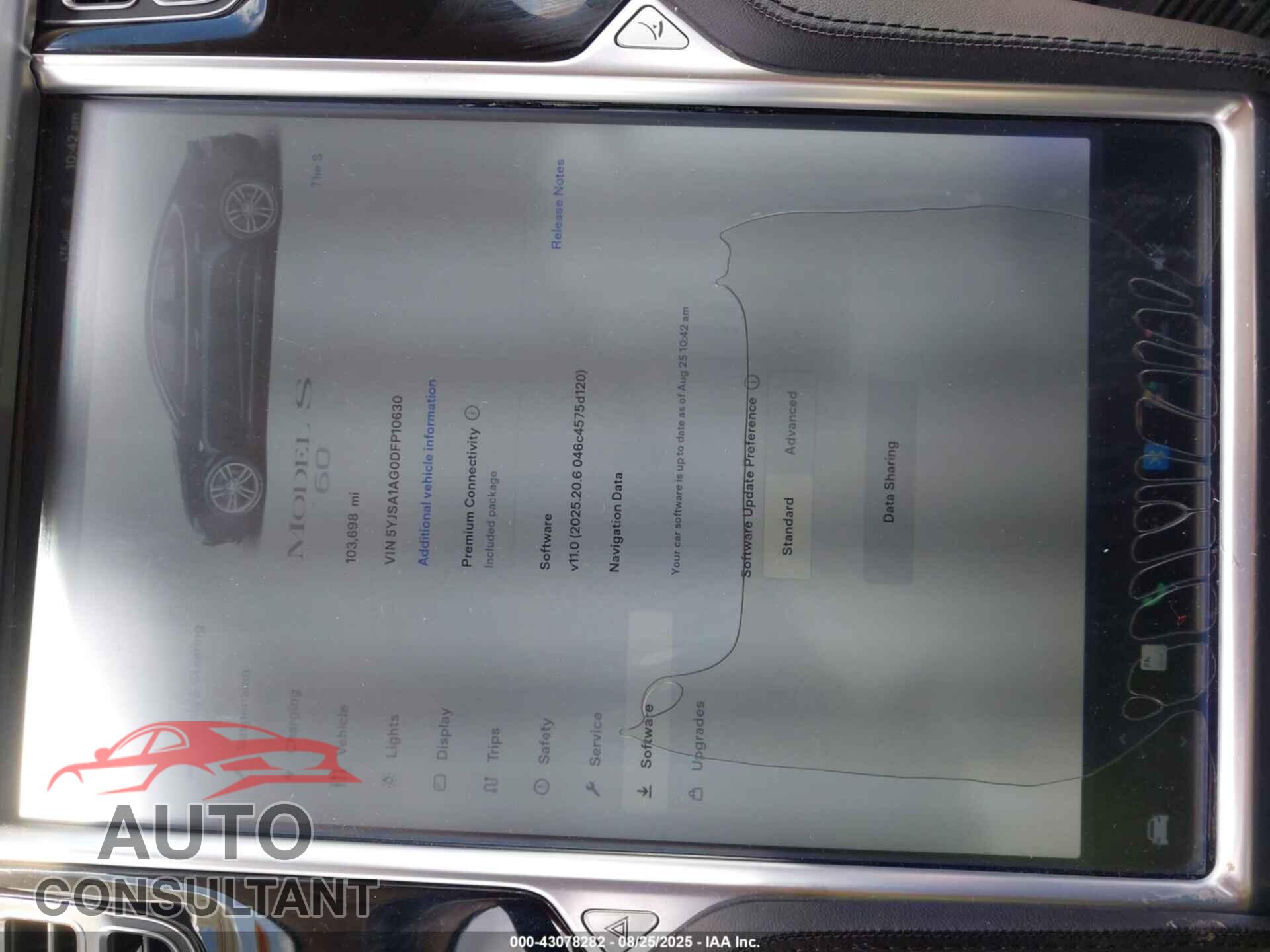 TESLA MODEL S 2013 - 5YJSA1AG0DFP10630