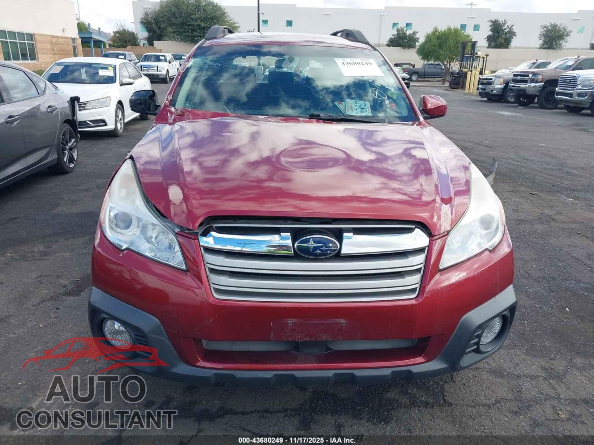 SUBARU OUTBACK 2014 - 4S4BRBCC9E3325733
