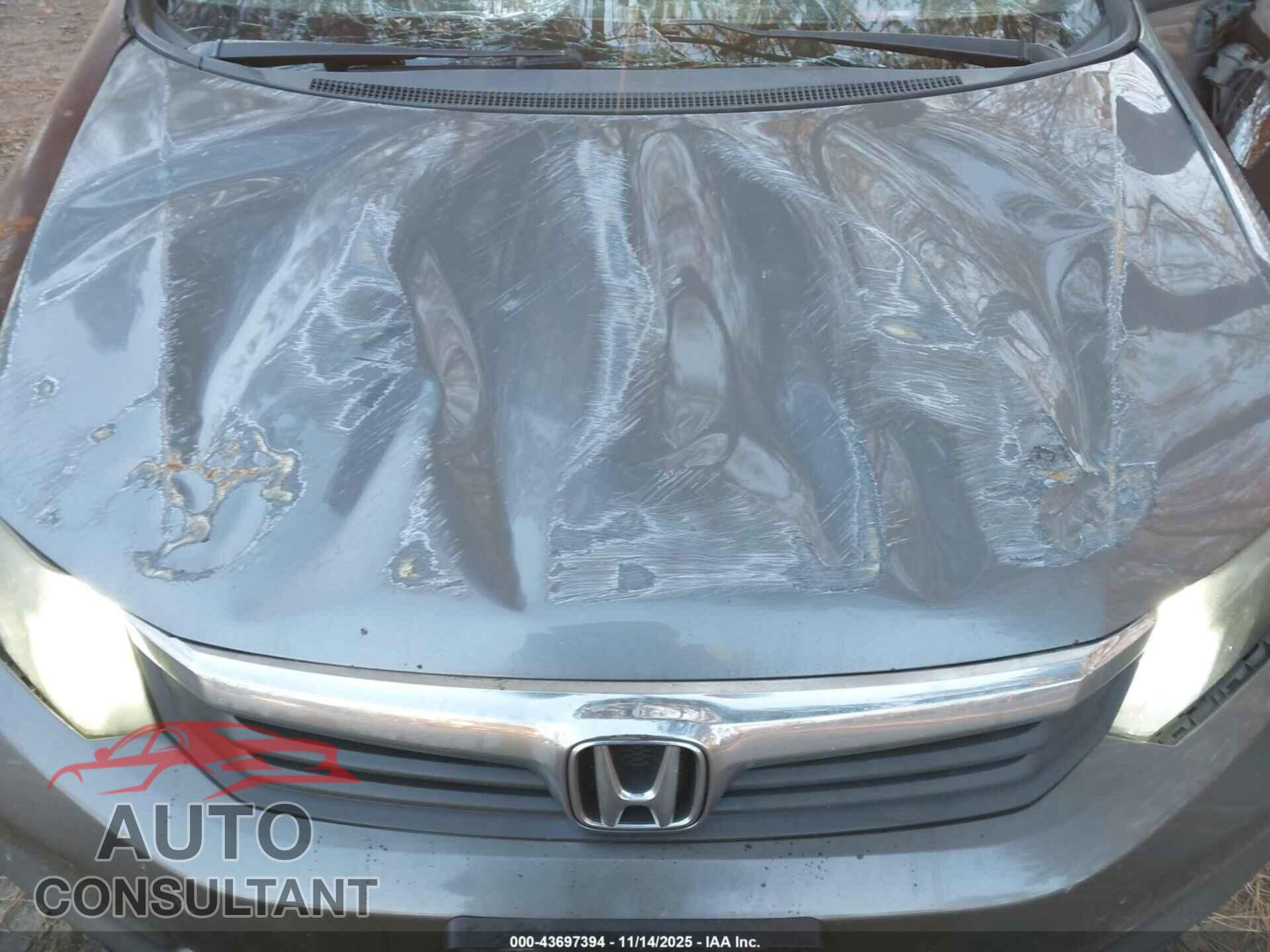 HONDA CIVIC 2012 - 19XFB2F54CE102741