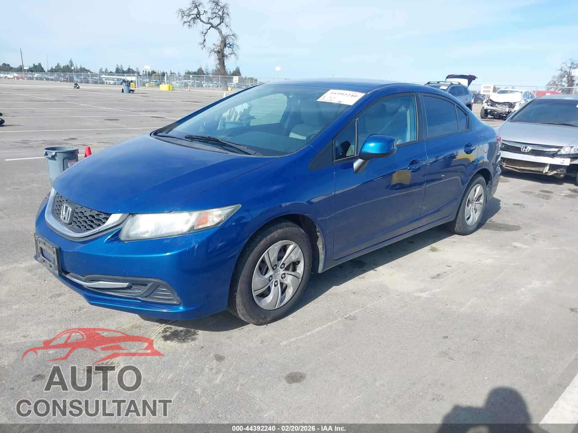 HONDA CIVIC 2013 - 19XFB2F56DE265649