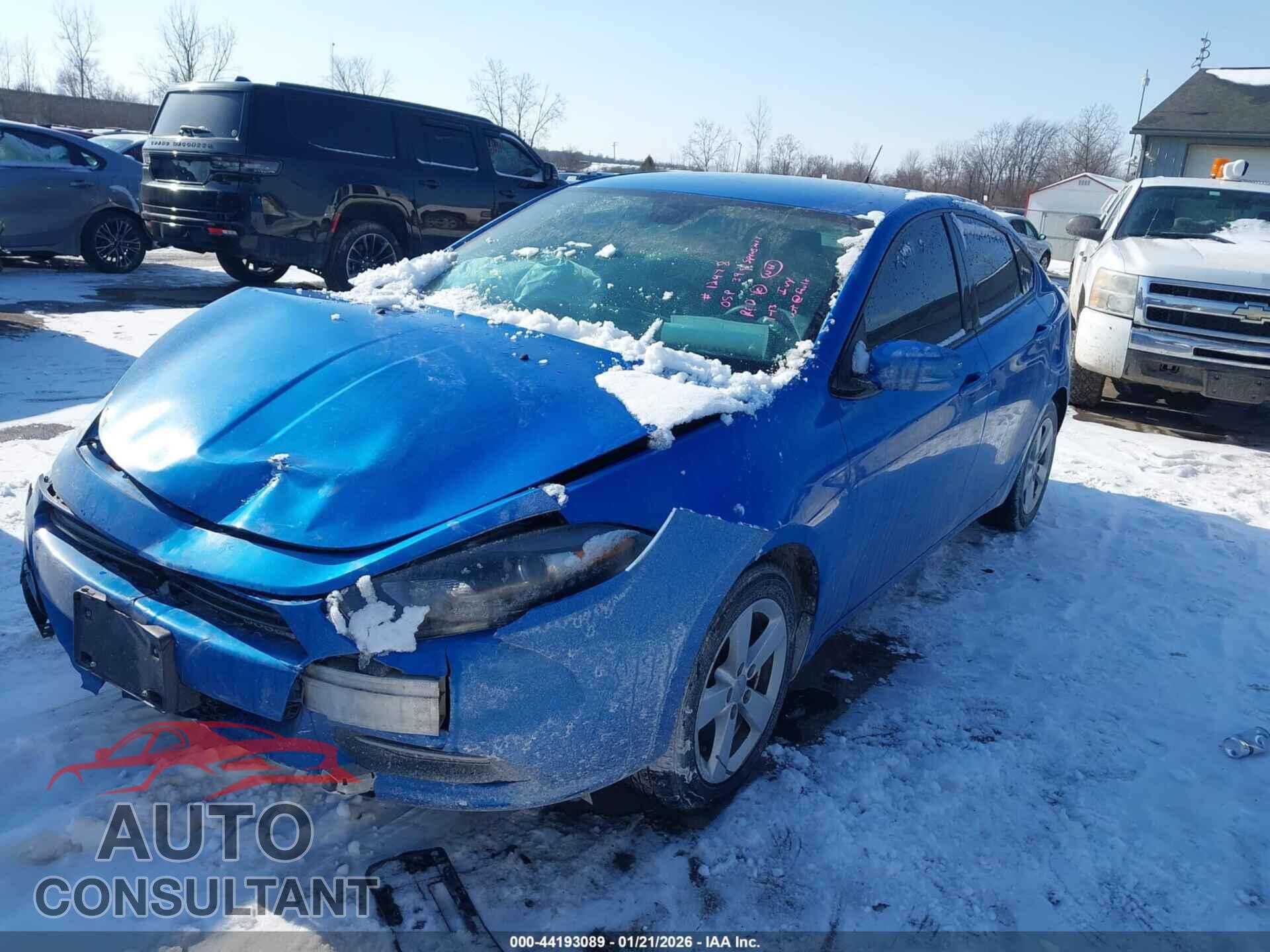 DODGE DART 2015 - 1C3CDFBB6FD299082