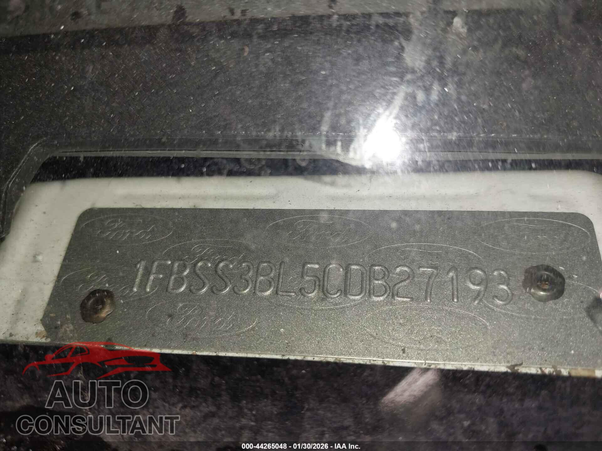 FORD E-350 SUPER DUTY 2012 - 1FBSS3BL5CDB27193