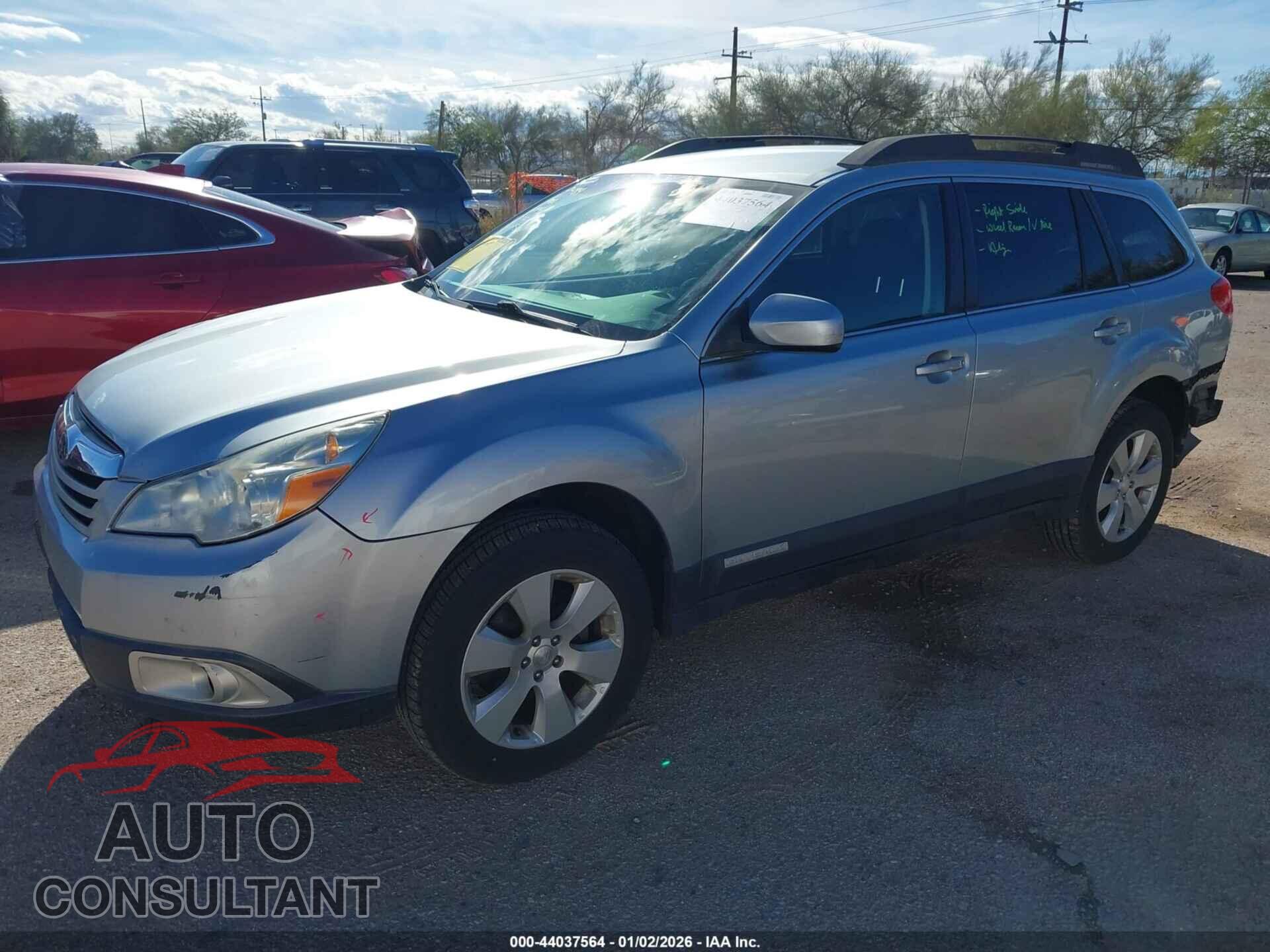 SUBARU OUTBACK 2012 - 4S4BRBBC6C3227516