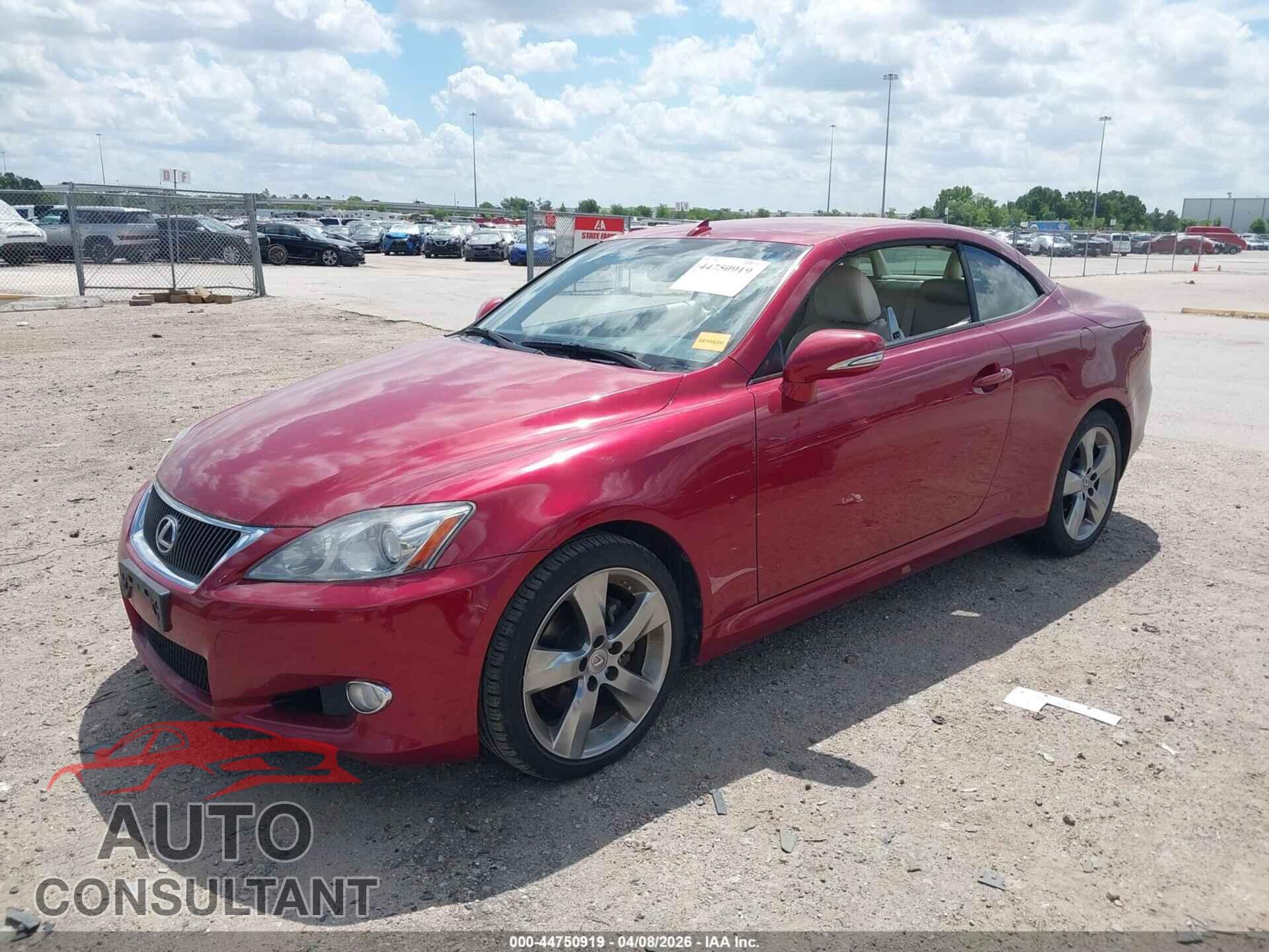 LEXUS IS 250C 2010 - JTHFF2C24A2509059