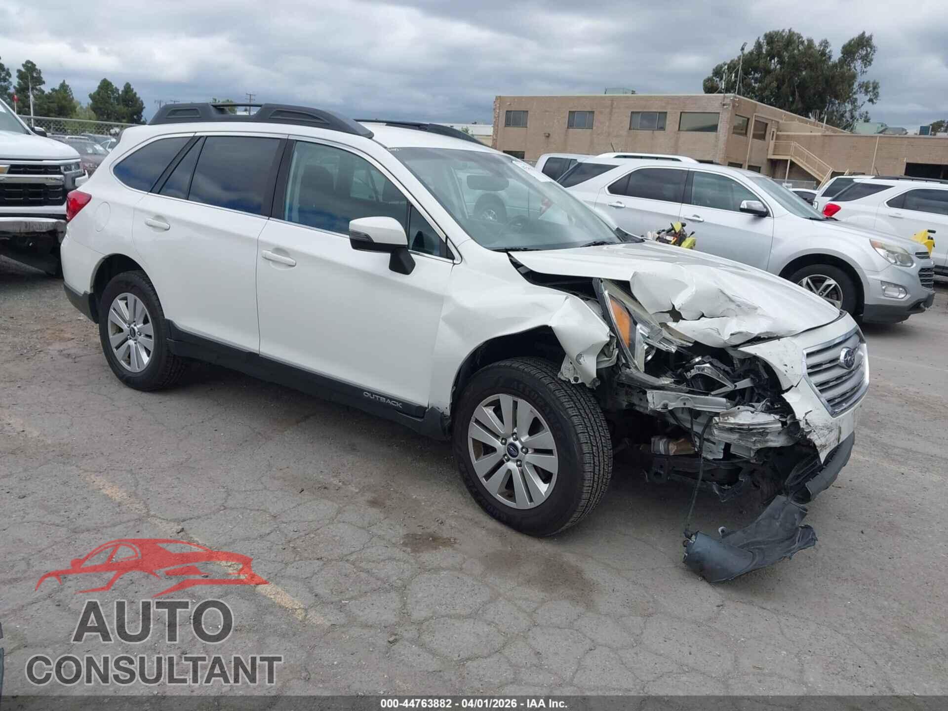 SUBARU OUTBACK 2017 - 4S4BSAFCXH3334911