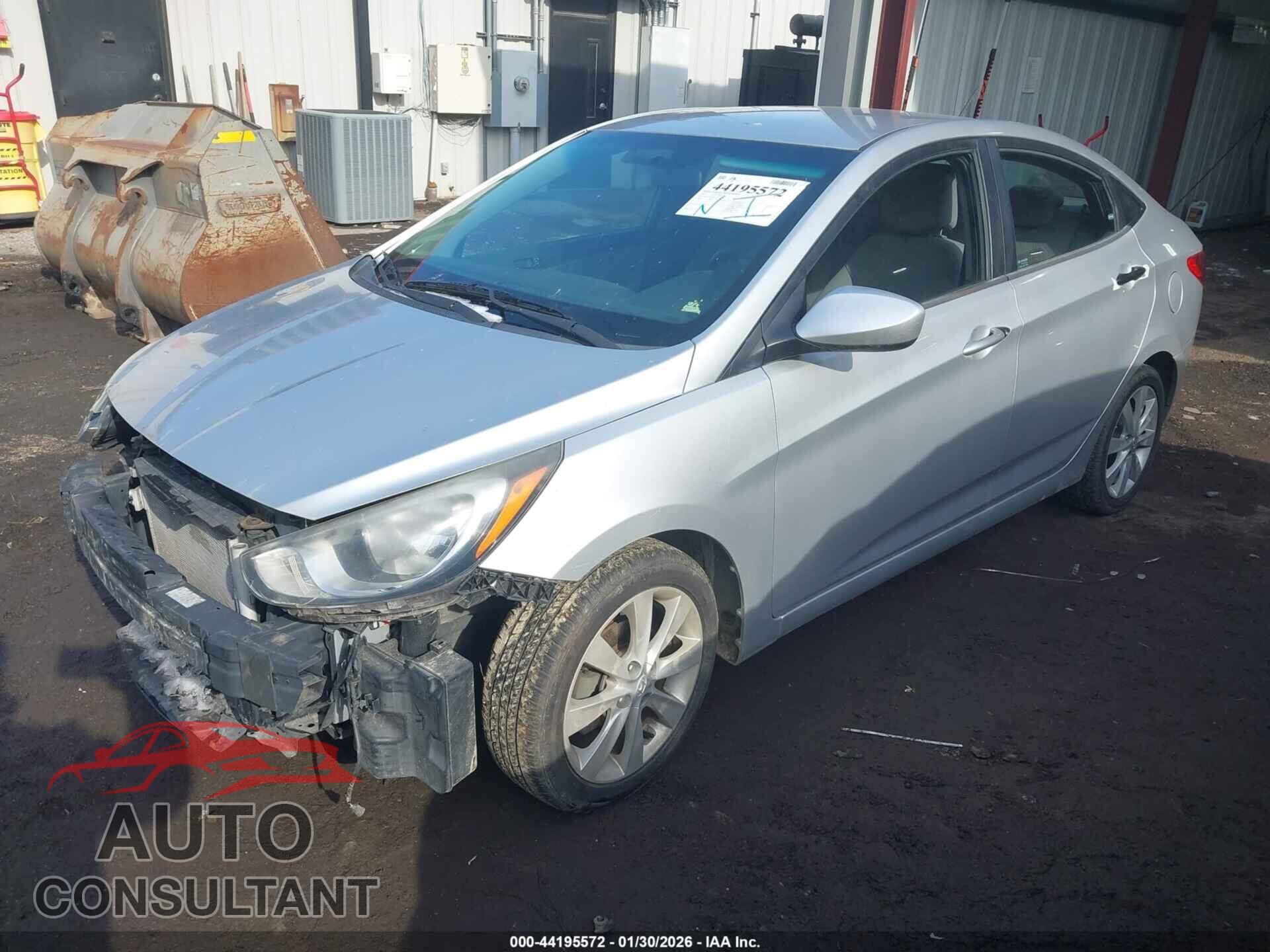 HYUNDAI ACCENT 2012 - KMHCU4AE5CU120596