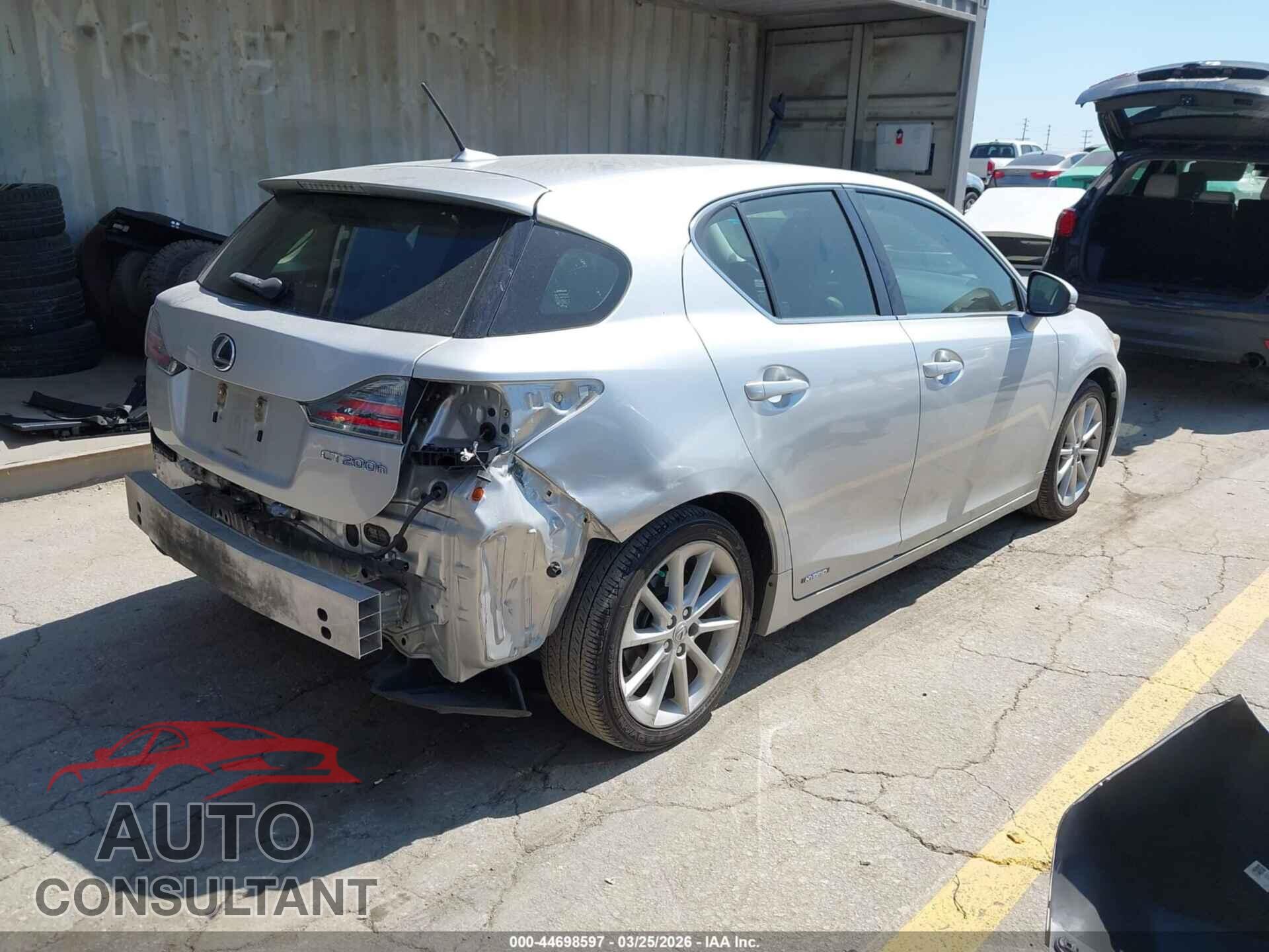 LEXUS CT 200H 2013 - JTHKD5BH1D2136143
