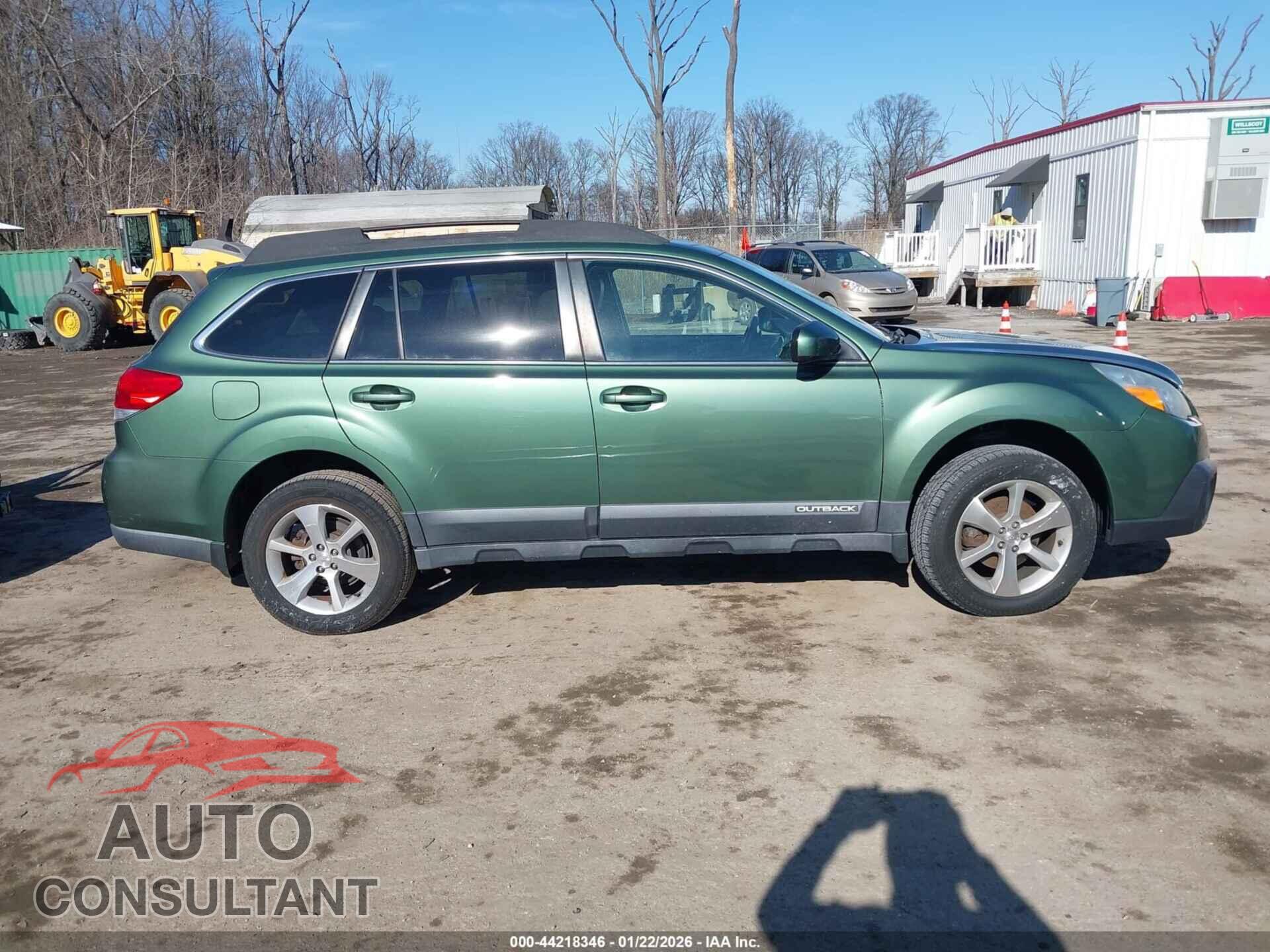 SUBARU OUTBACK 2014 - 4S4BRBLC2E3327162
