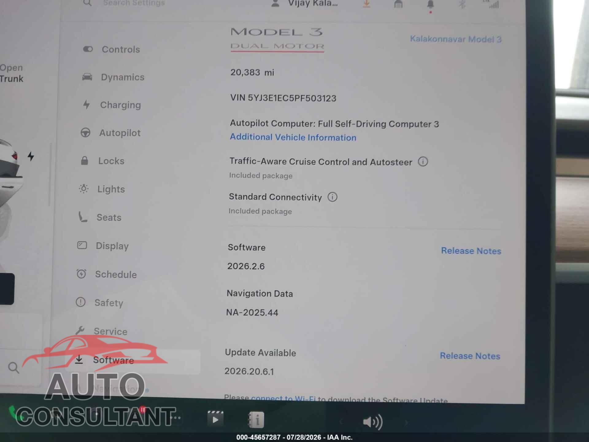 TESLA MODEL 3 2023 - 5YJ3E1EC5PF503123