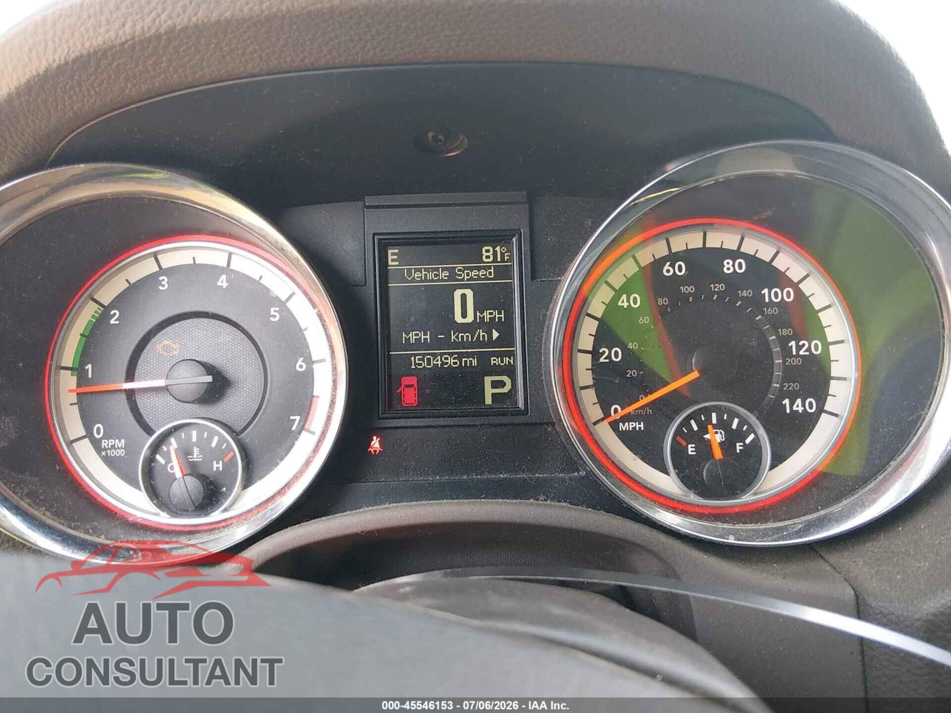 DODGE DURANGO 2013 - 1C4RDHAG6DC657427