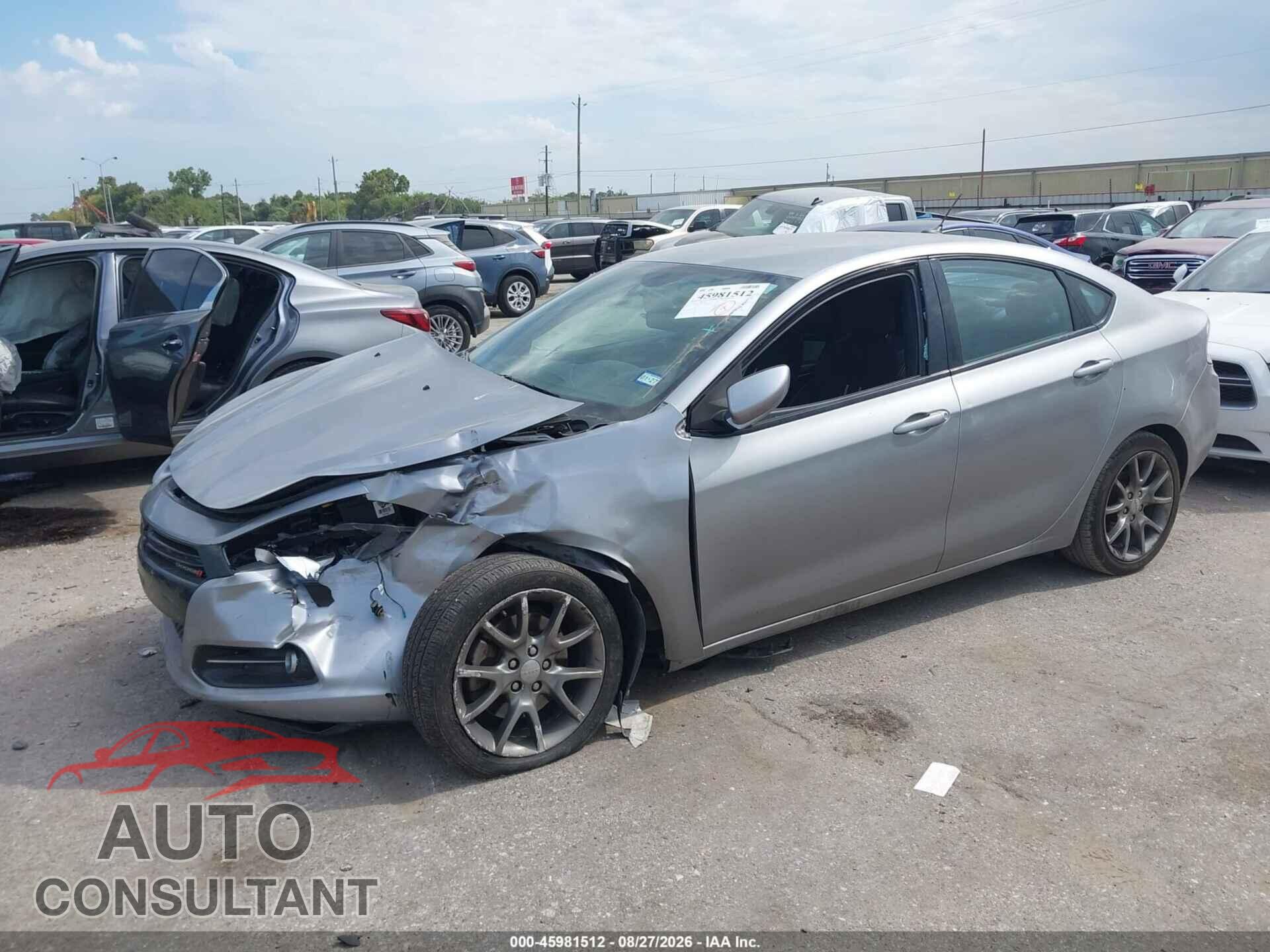 DODGE DART 2014 - 1C3CDFBB7ED851834