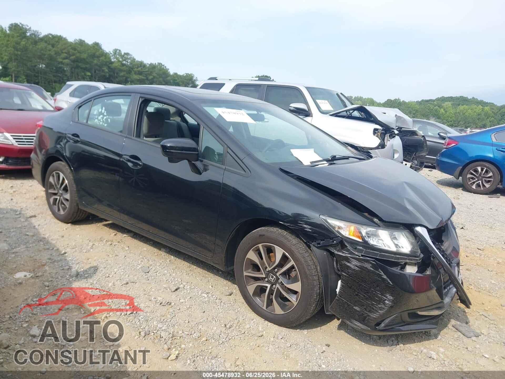 HONDA CIVIC 2014 - 19XFB2F81EE209775