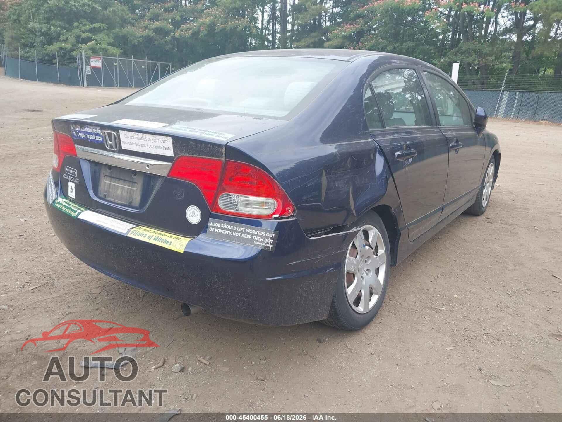 HONDA CIVIC 2011 - 19XFA1F52BE010491