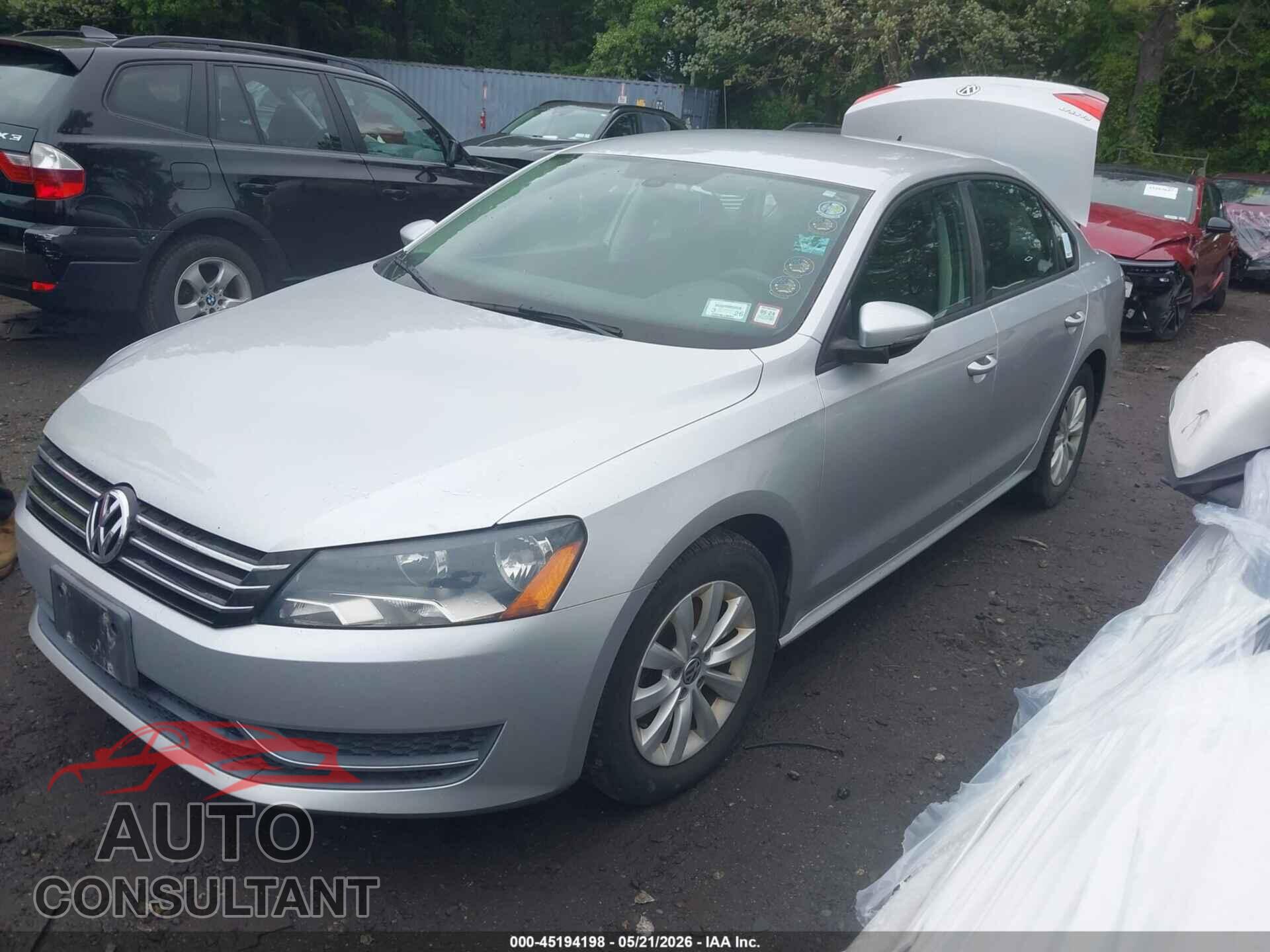 VOLKSWAGEN PASSAT 2012 - 1VWAP7A36CC062830