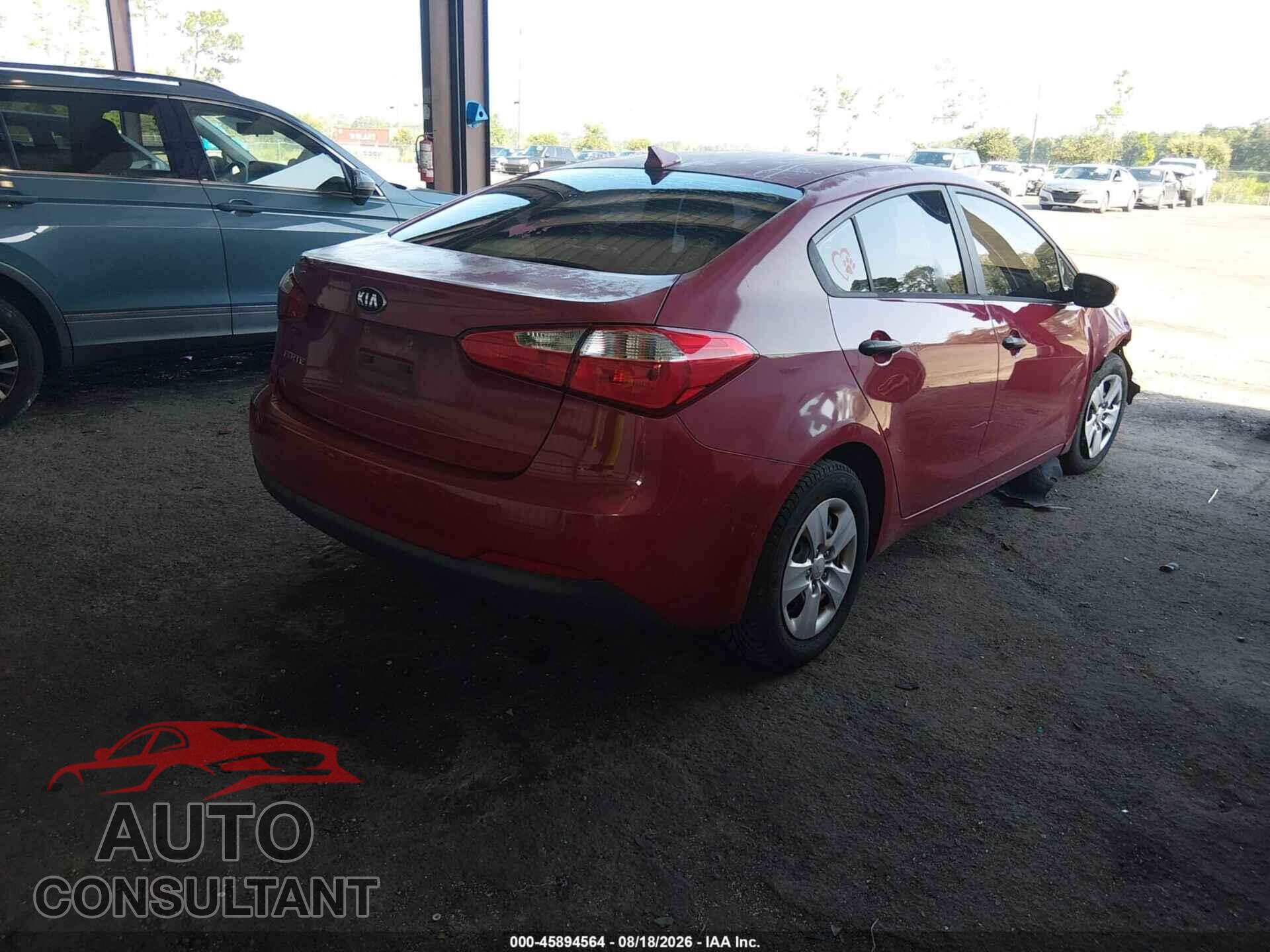 KIA FORTE 2016 - KNAFK4A64G5458469
