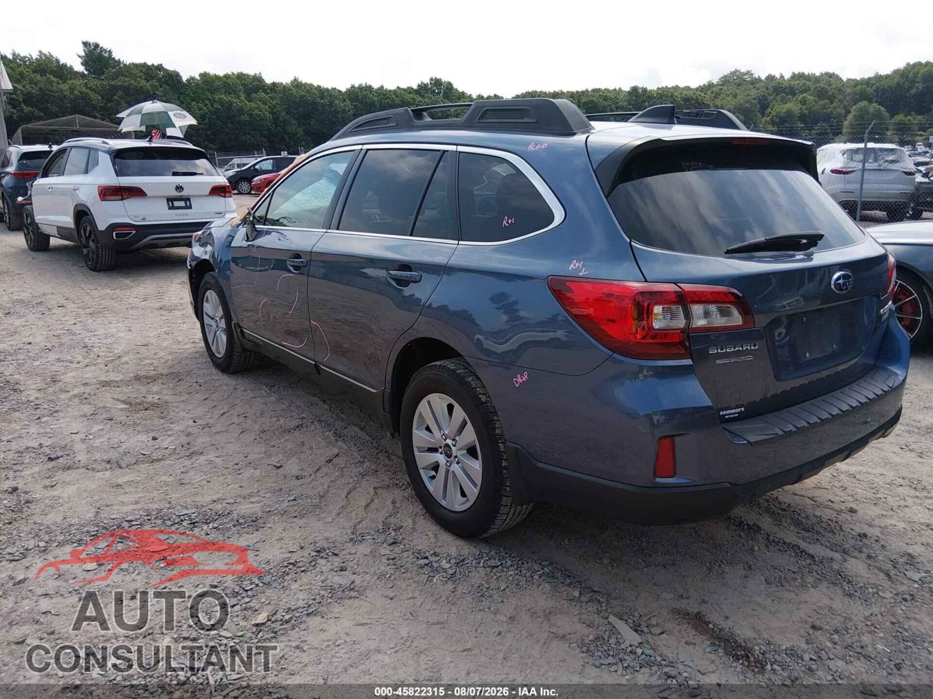 SUBARU OUTBACK 2017 - 4S4BSAFC1H3334232