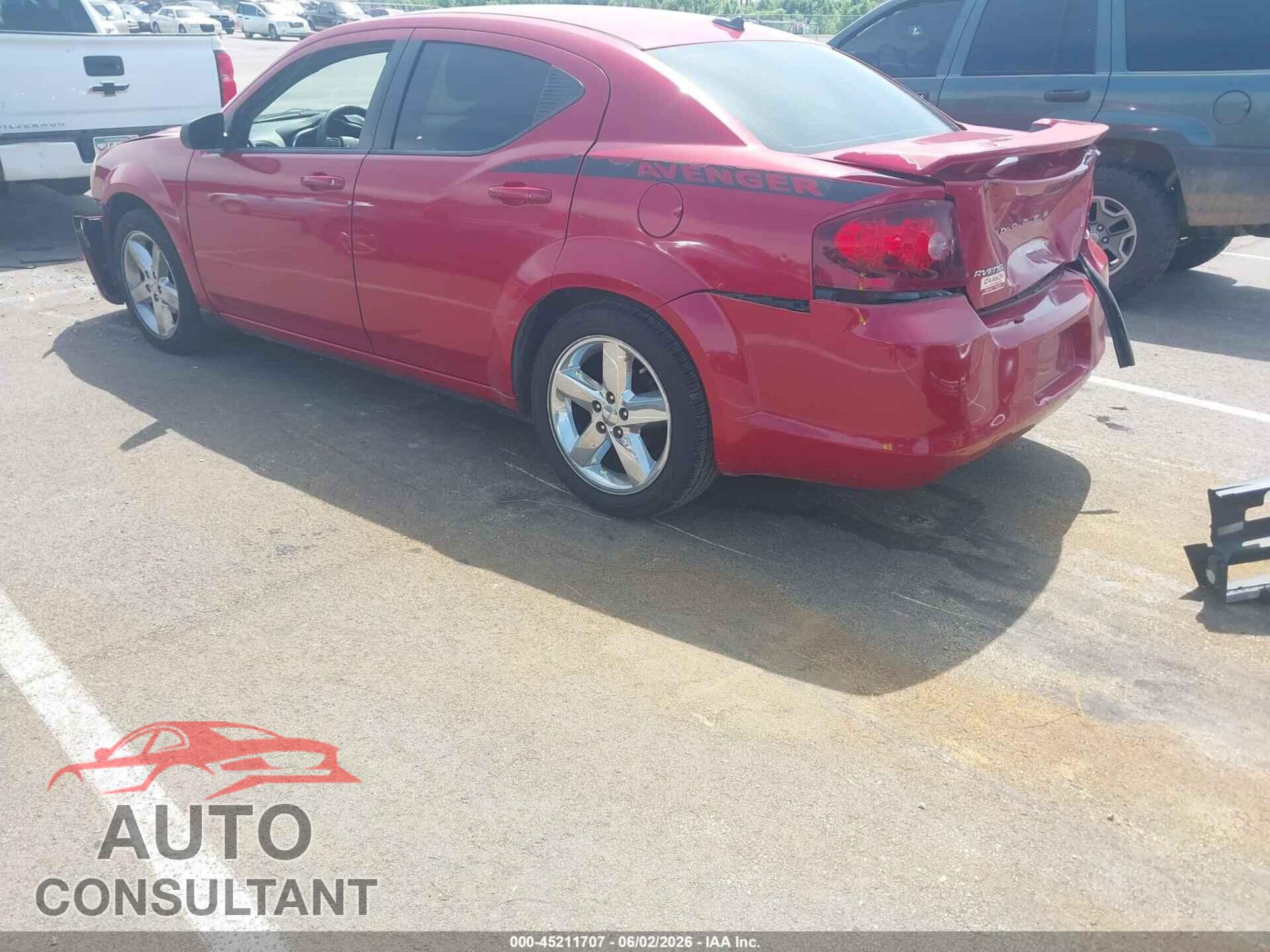DODGE AVENGER 2013 - 1C3CDZAB7DN583508