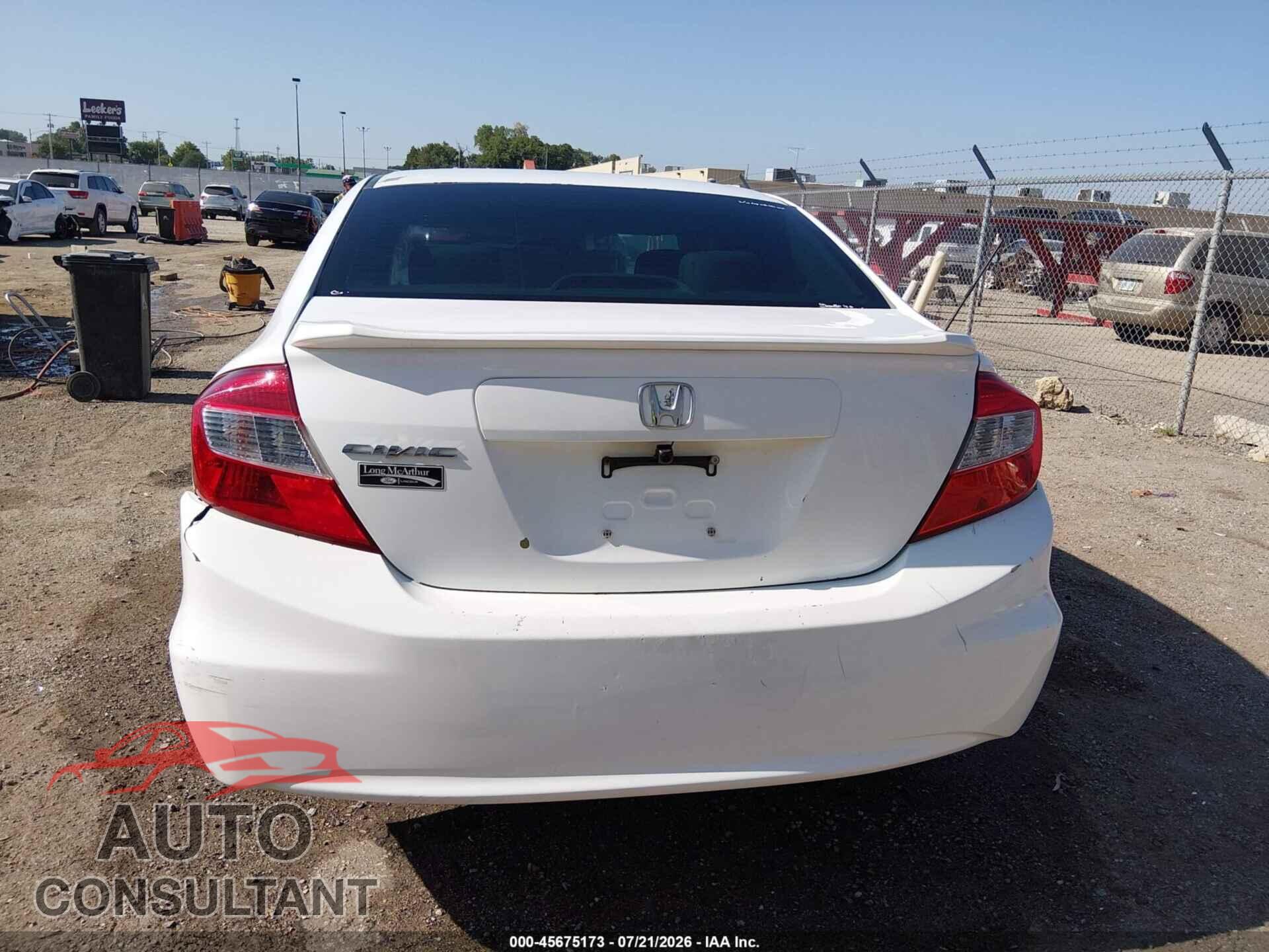 HONDA CIVIC 2012 - 19XFB2F83CE035253