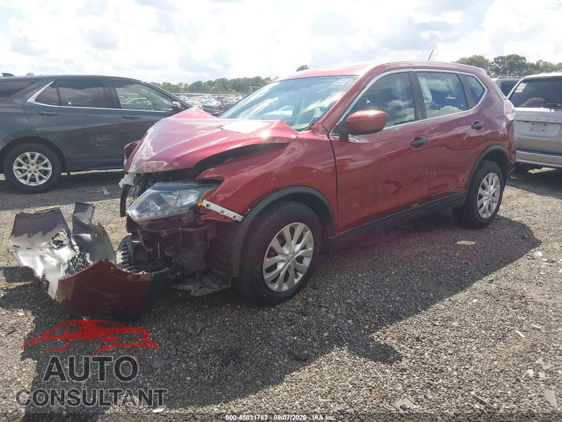 NISSAN ROGUE 2016 - KNMAT2MT1GP605352