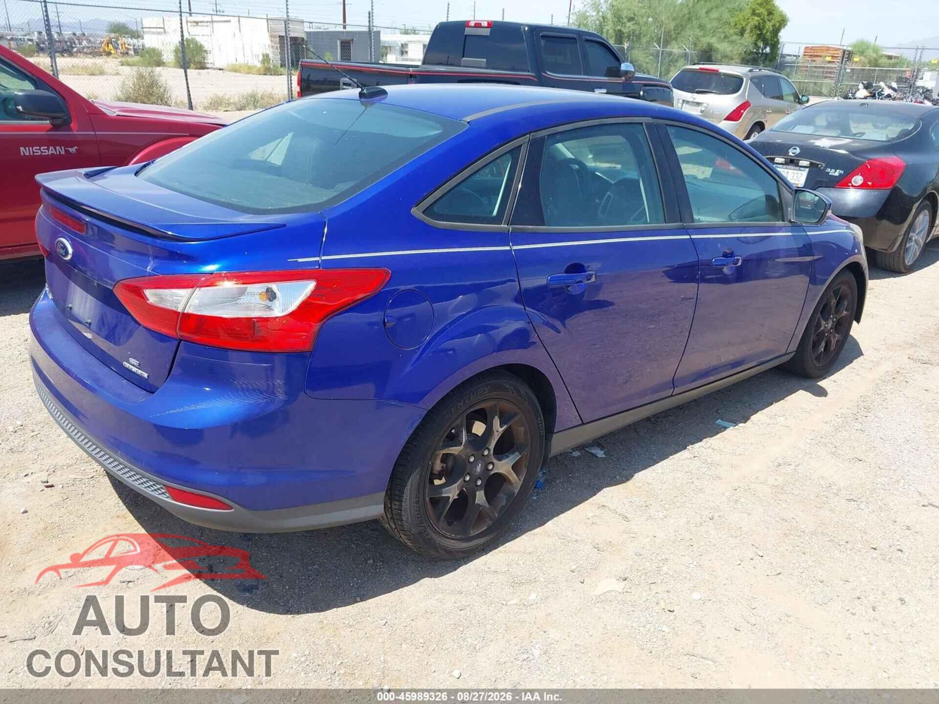 FORD FOCUS 2013 - 1FADP3F25DL121608