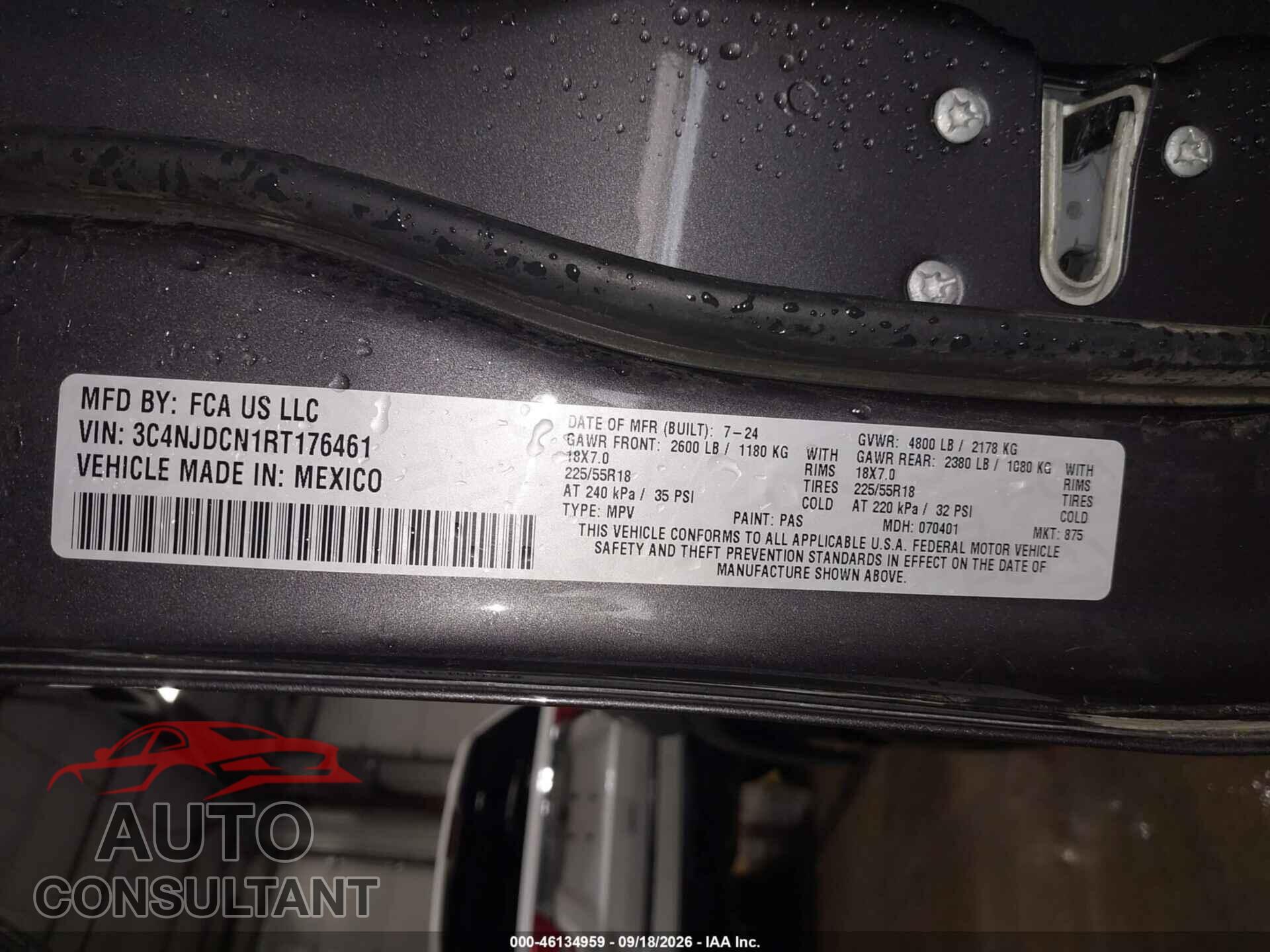 JEEP COMPASS 2024 - 3C4NJDCN1RT176461