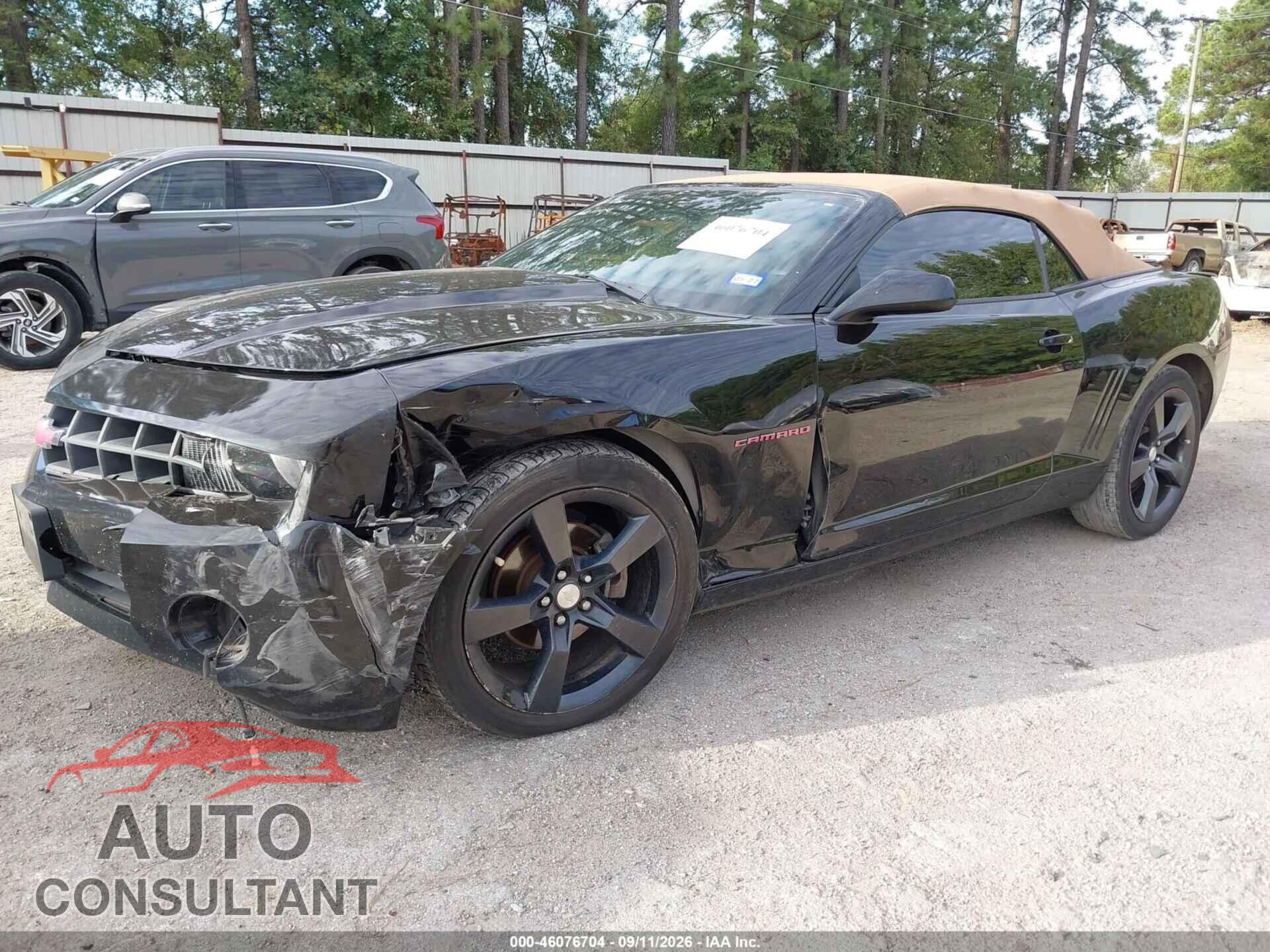 CHEVROLET CAMARO 2012 - 2G1FB3D38C9162004