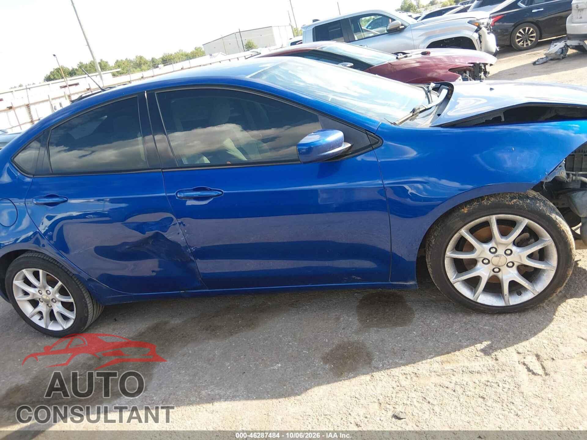 DODGE DART 2013 - 1C3CDFBA7DD708842