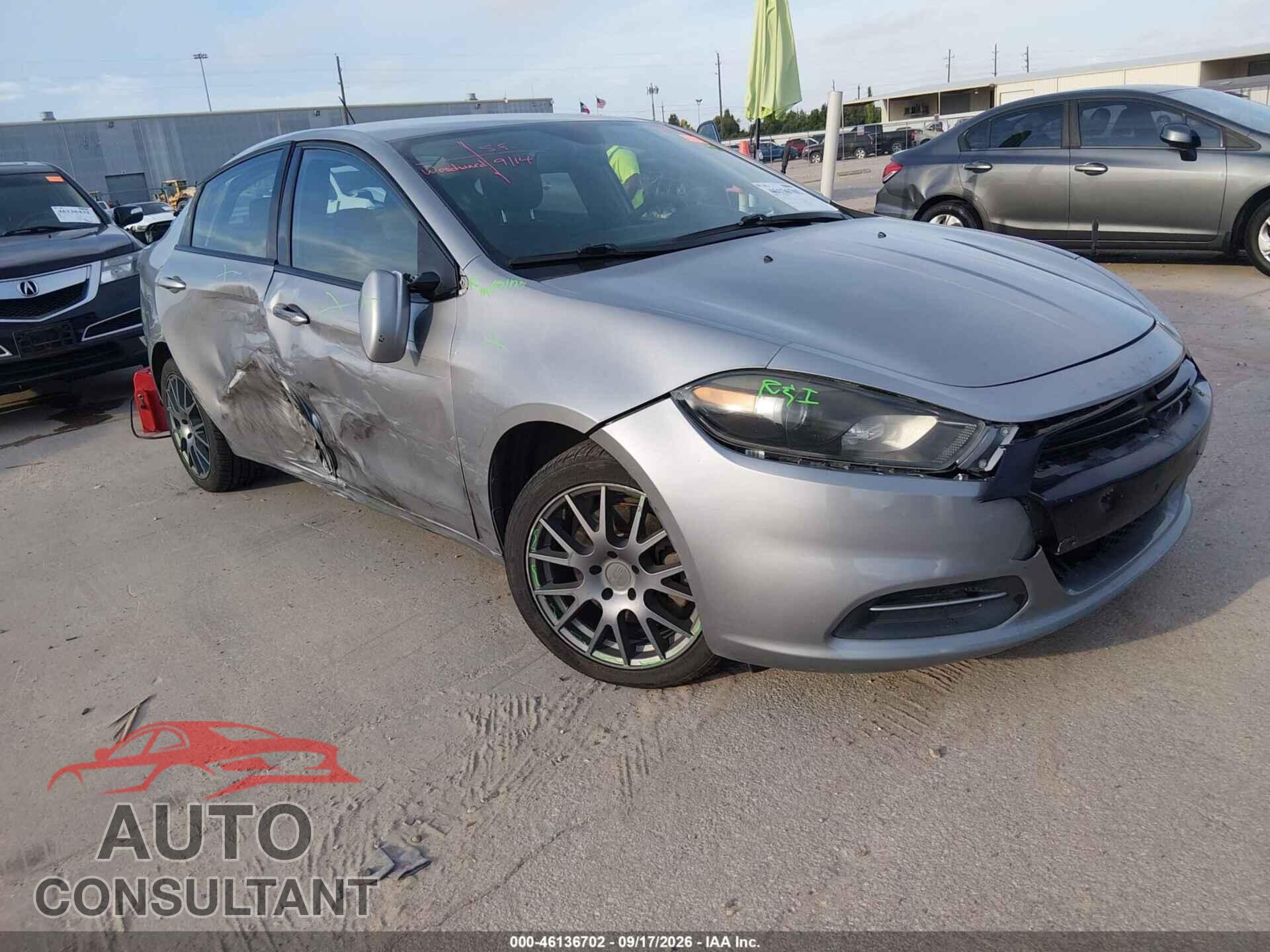 DODGE DART 2015 - 1C3CDFAA5FD432570
