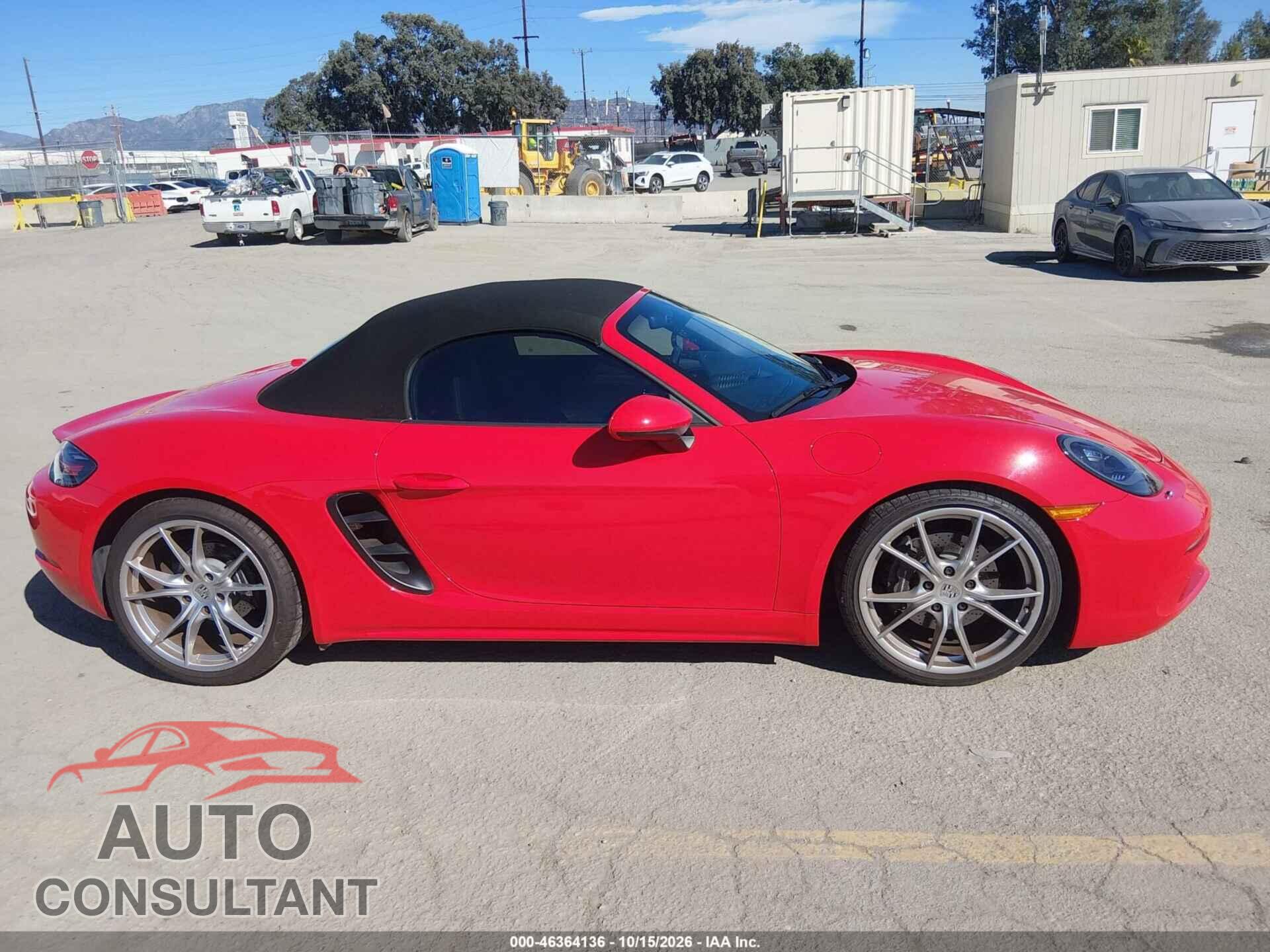 PORSCHE 718 BOXSTER 2017 - WP0CA2A89HS222157