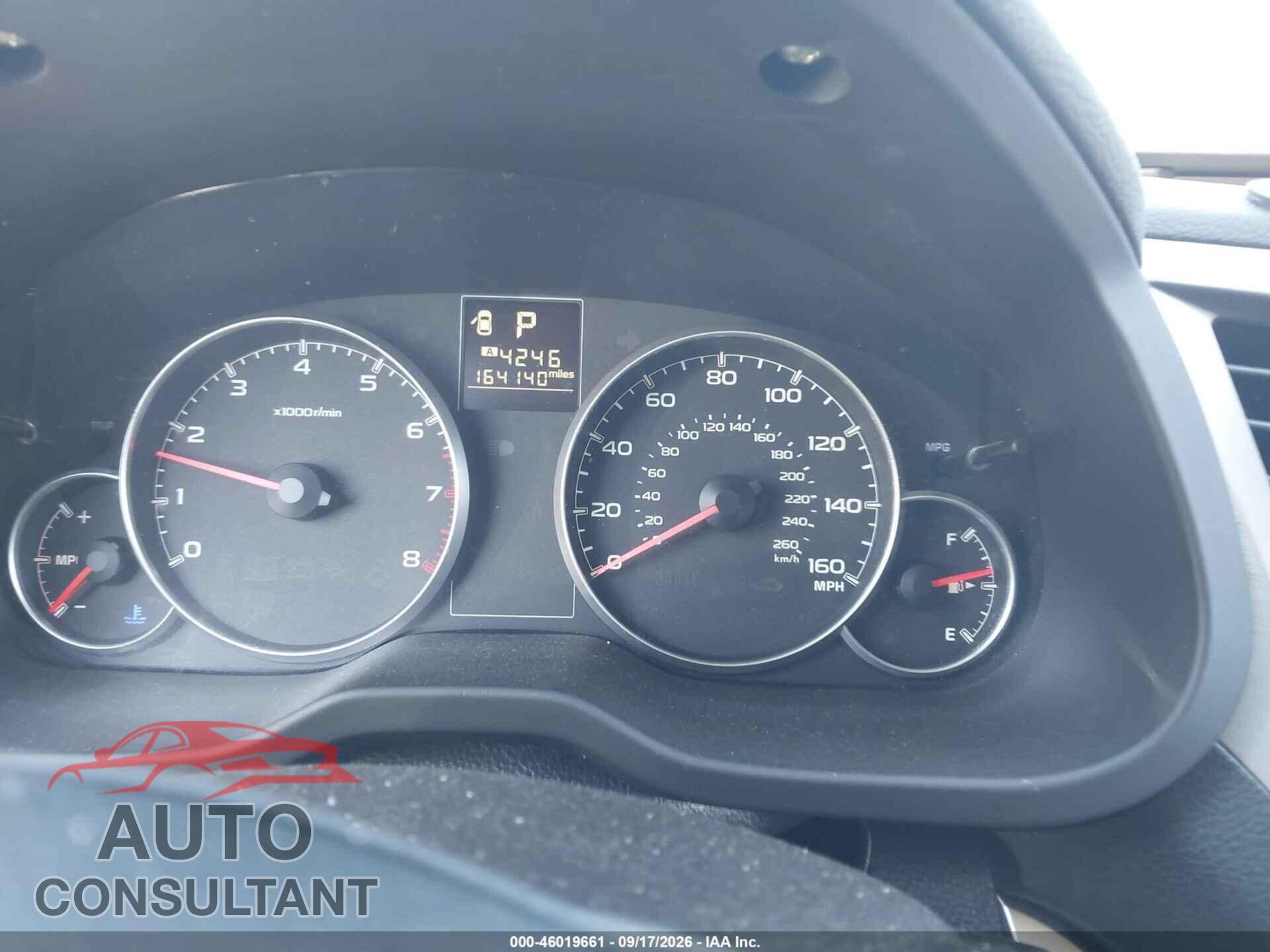 SUBARU OUTBACK 2013 - 4S4BRDAC2D2293341