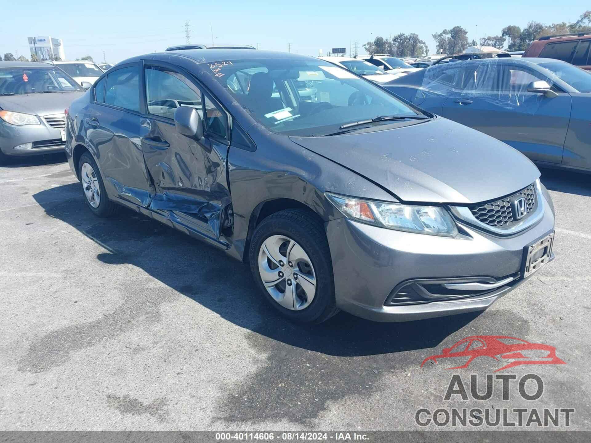 HONDA CIVIC 2013 - 19XFB2F59DE288861