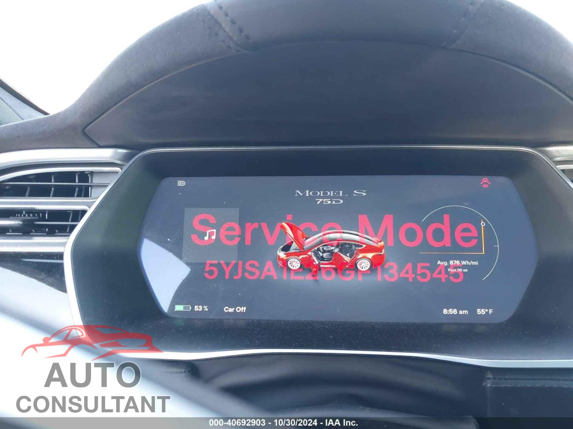 TESLA MODEL S 2016 - 5YJSA1E26GF134545
