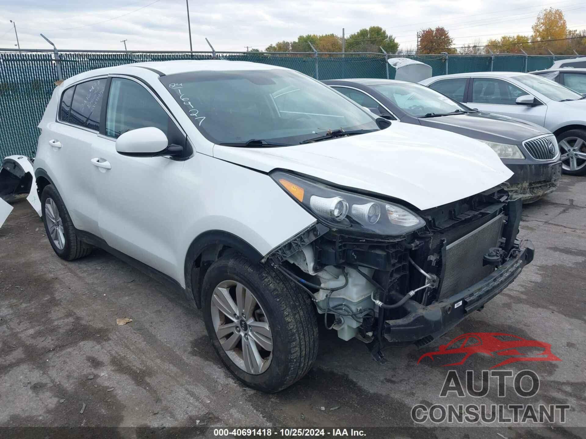 KIA SPORTAGE 2017 - KNDPM3AC3H7172779