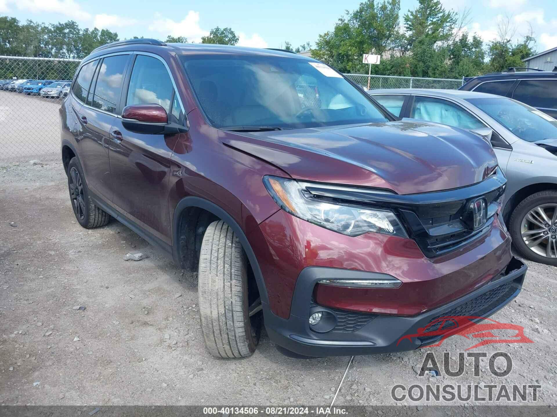 HONDA PILOT 2022 - 5FNYF6H26NB079046