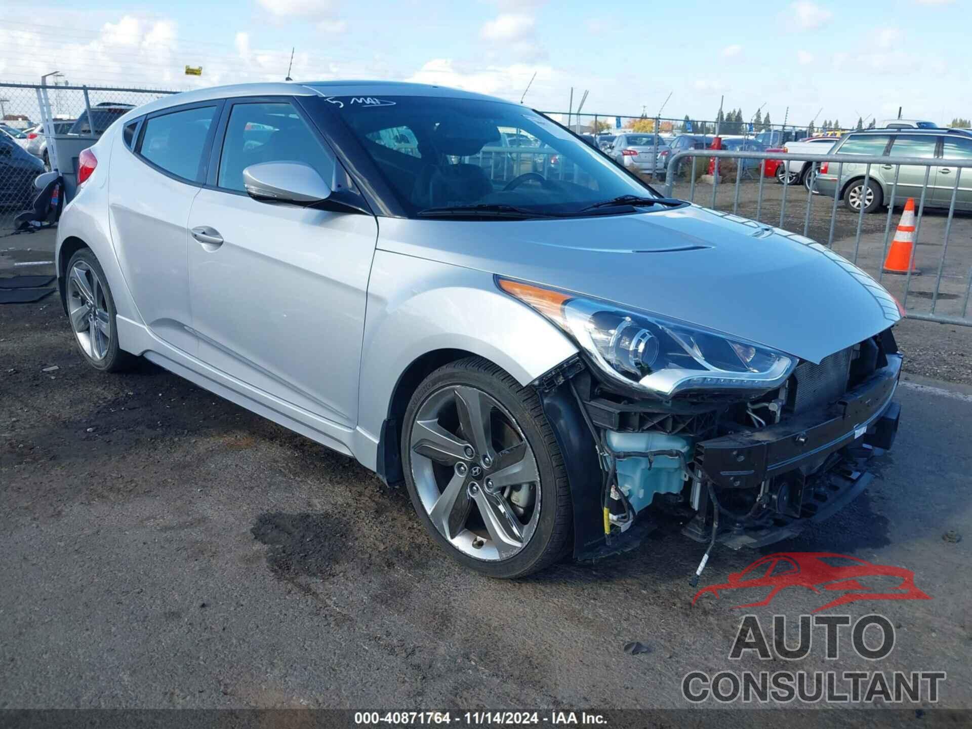 HYUNDAI VELOSTER 2014 - KMHTC6AE3EU198375