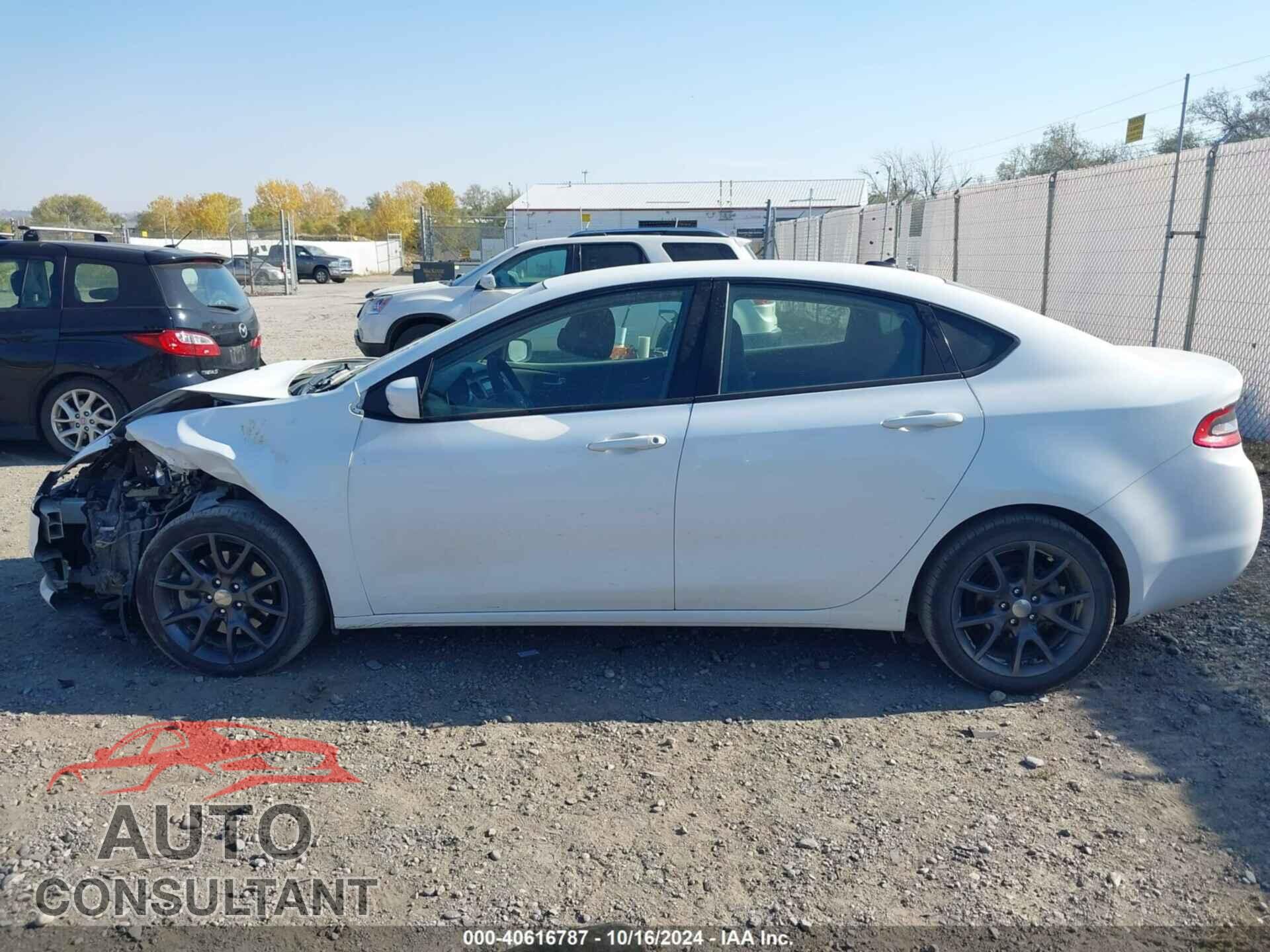 DODGE DART 2016 - 1C3CDFAA2GD767433