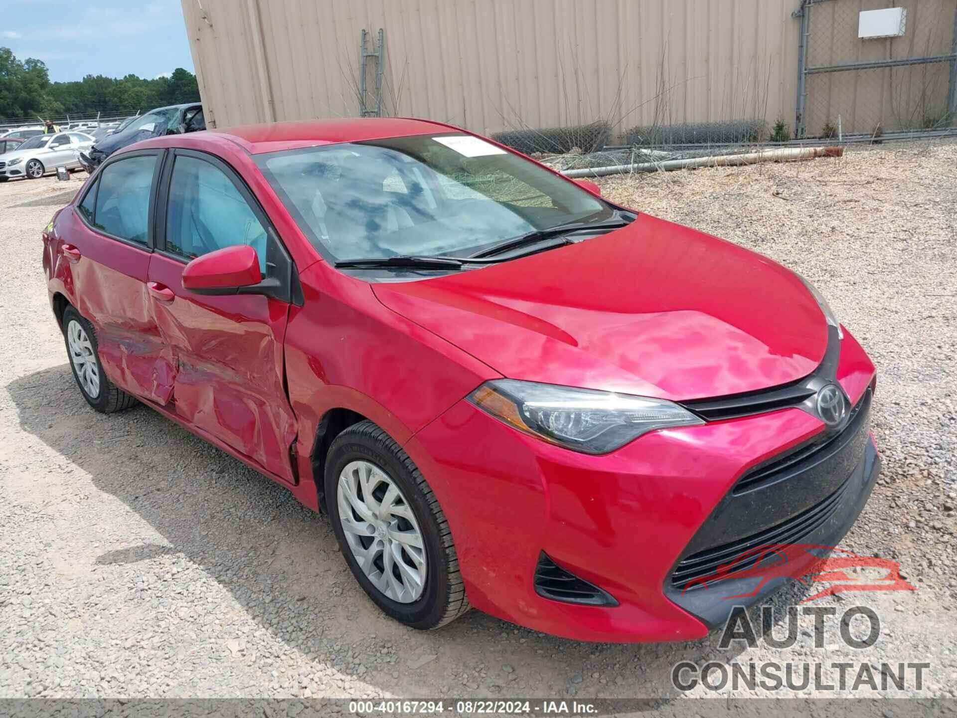 TOYOTA COROLLA 2019 - 5YFBURHE9KP862708