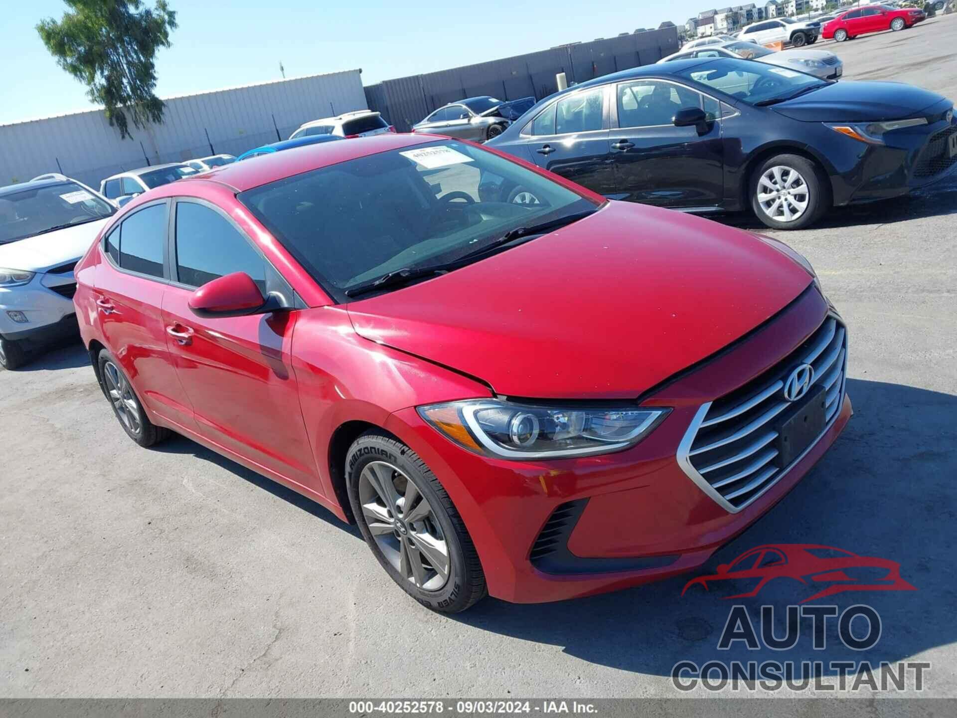 HYUNDAI ELANTRA 2018 - 5NPD84LF2JH298718