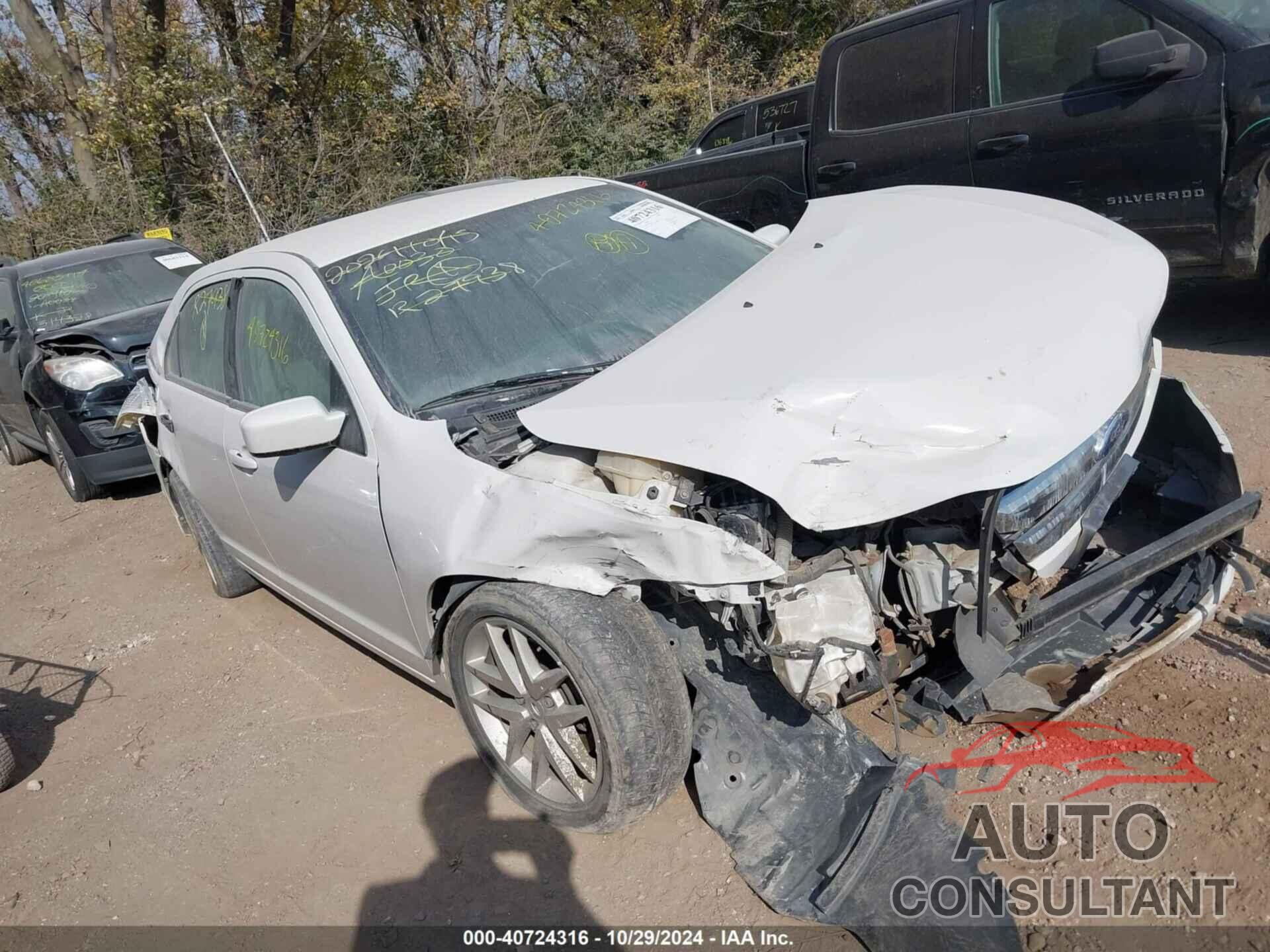 FORD FUSION 2012 - 3FAHP0JA9CR207938