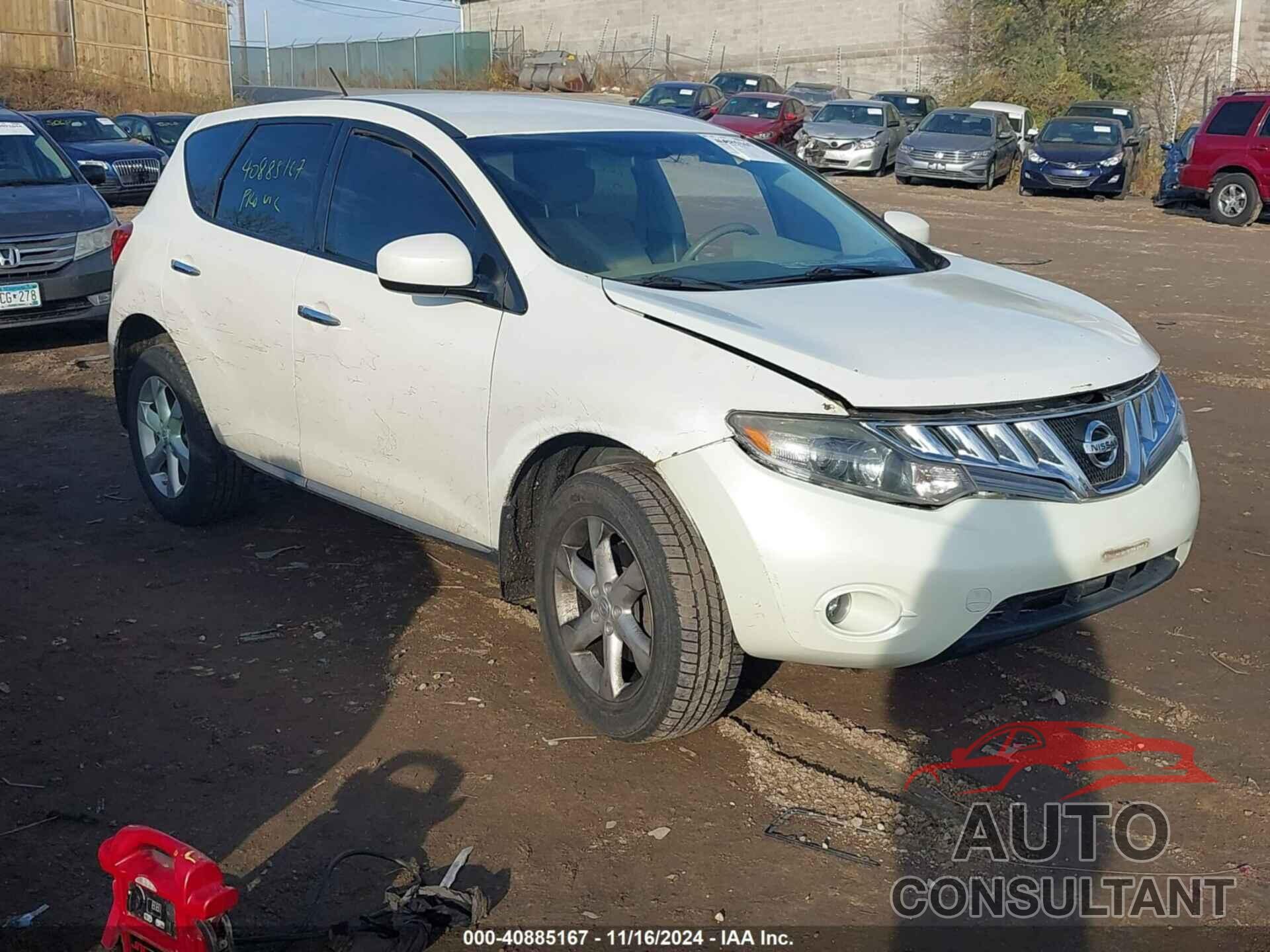 NISSAN MURANO 2010 - JN8AZ1MW1AW129947