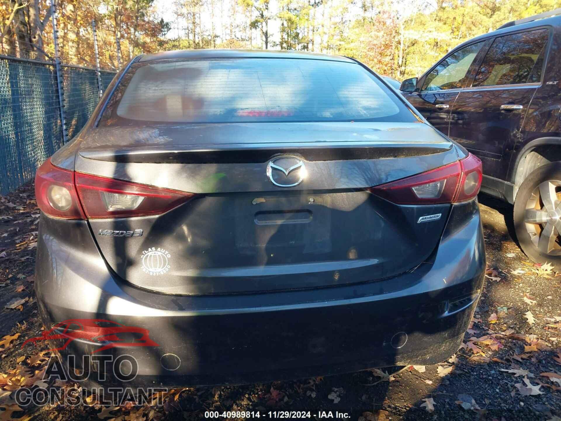 MAZDA MAZDA3 2014 - JM1BM1V77E1126902