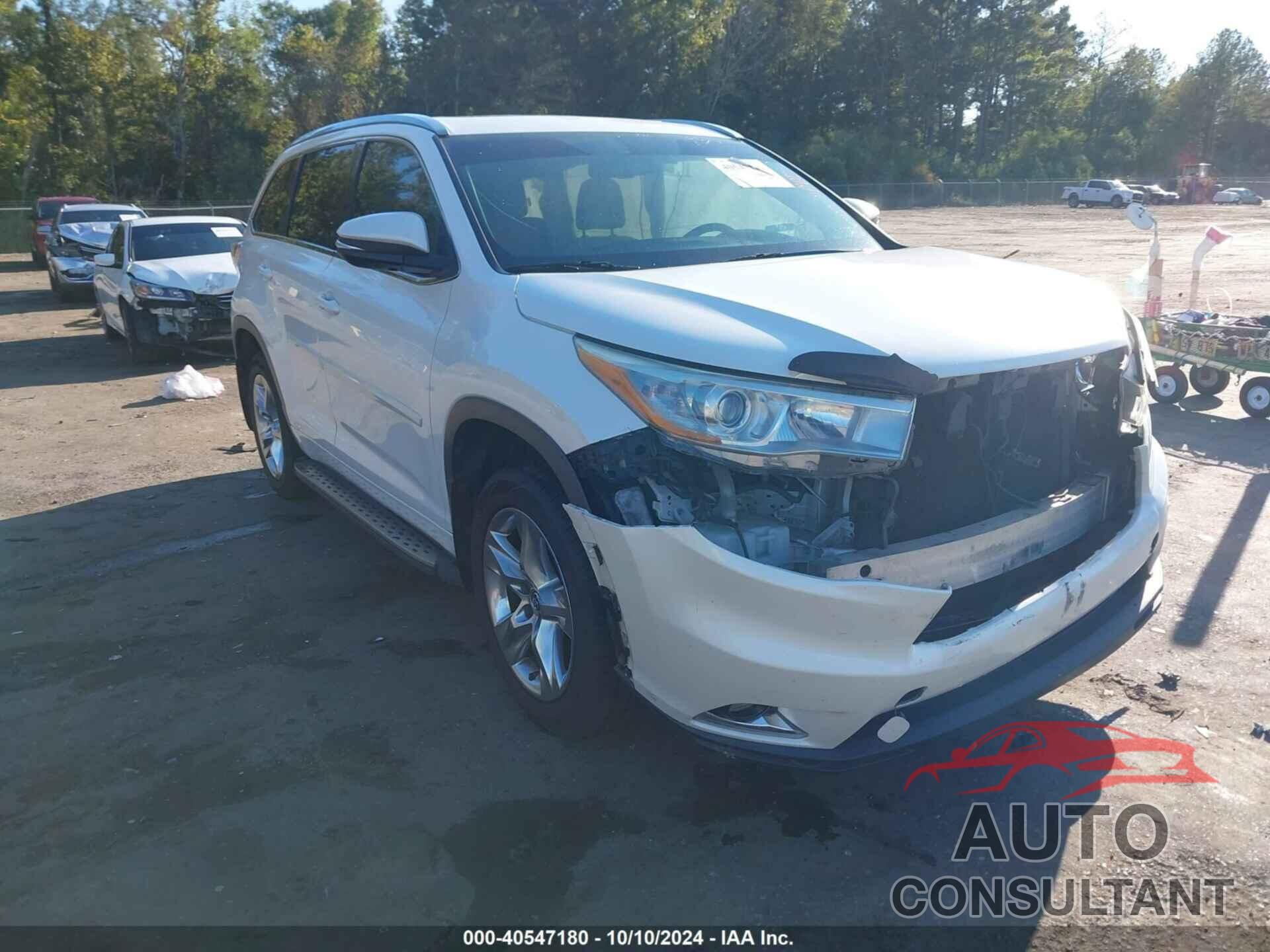 TOYOTA HIGHLANDER 2016 - 5TDYKRFH3GS137505