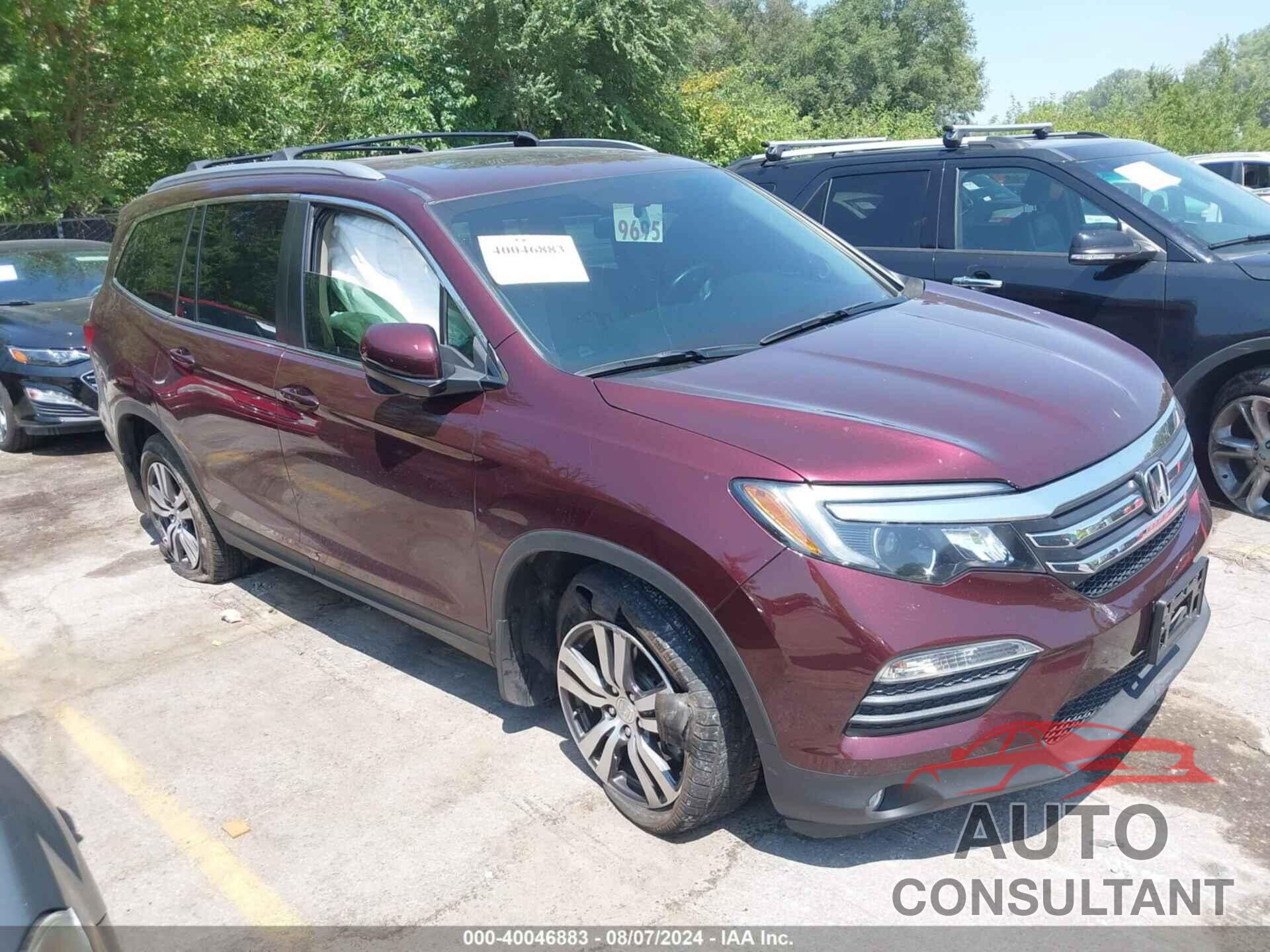 HONDA PILOT 2016 - 5FNYF6H58GB010775