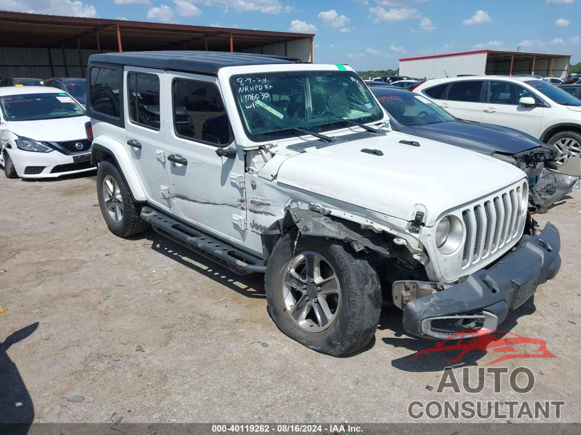 JEEP WRANGLER UNLIMITED 2018 - 1C4HJXEG4JW155423