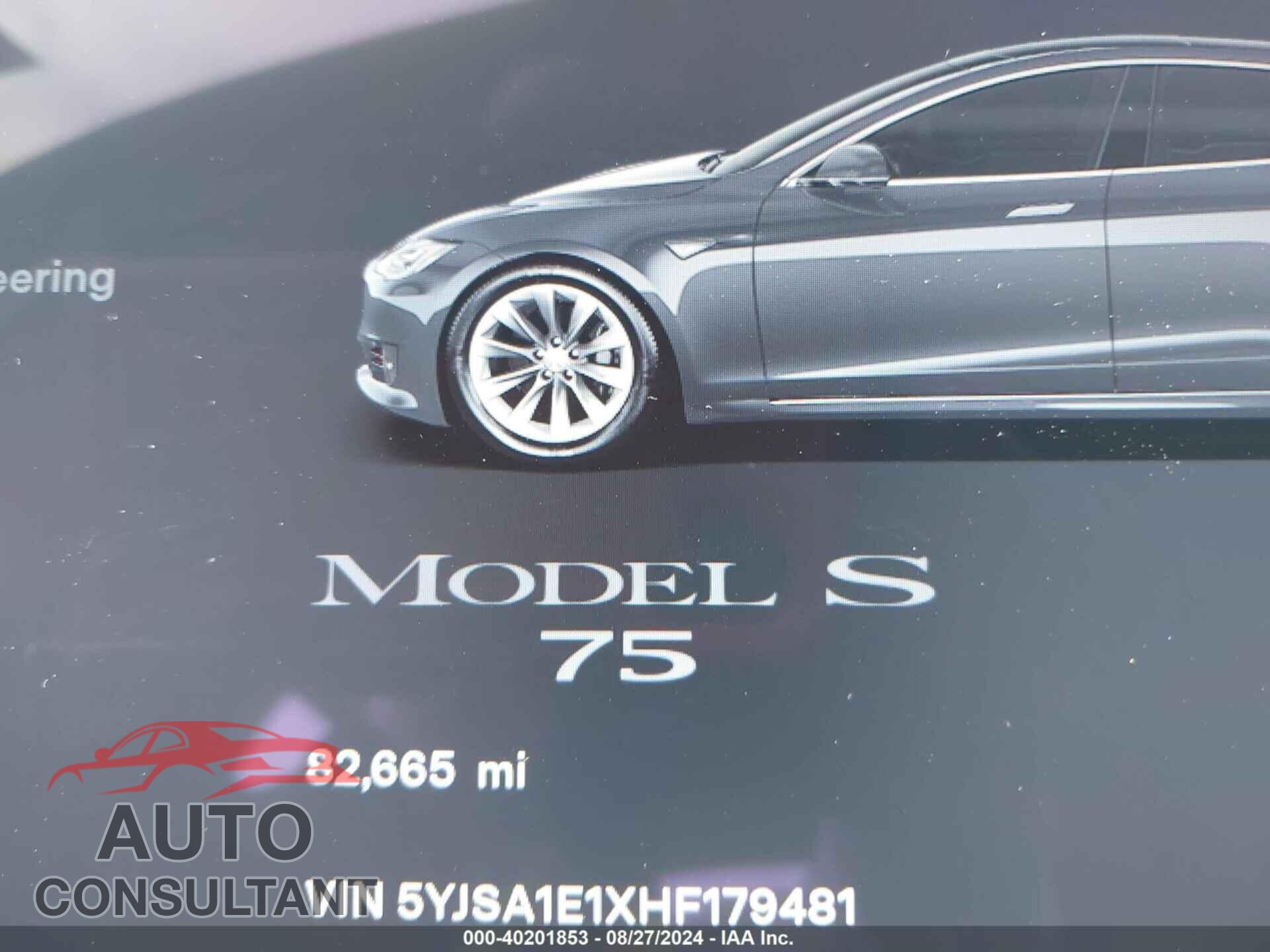 TESLA MODEL S 2017 - 5YJSA1E1XHF179481