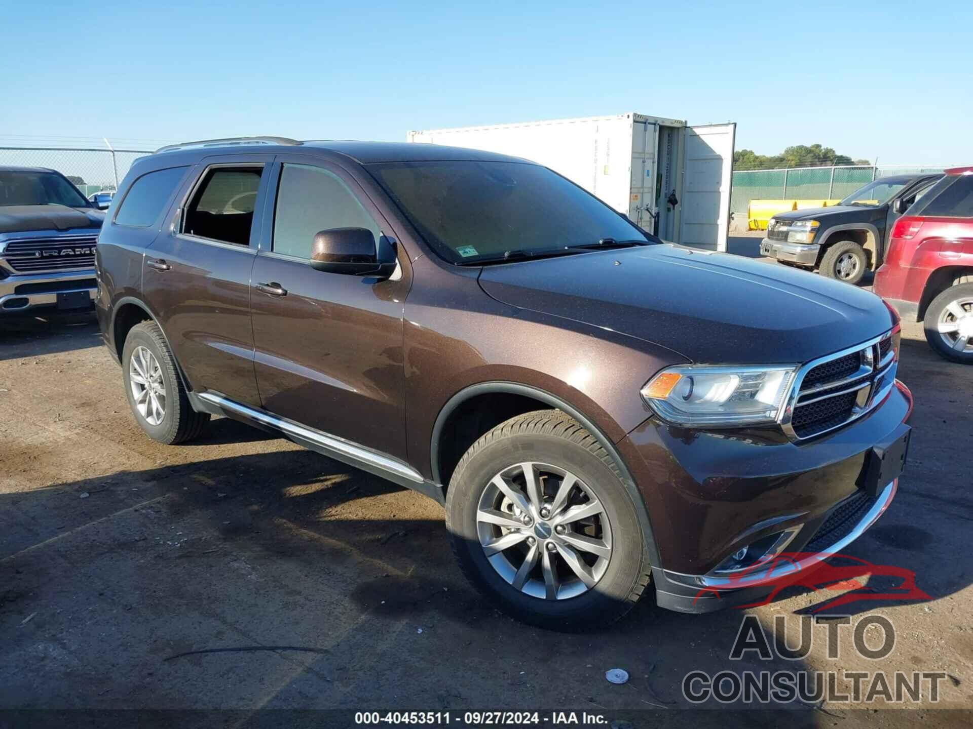 DODGE DURANGO 2017 - 1C4RDJAG2HC817106