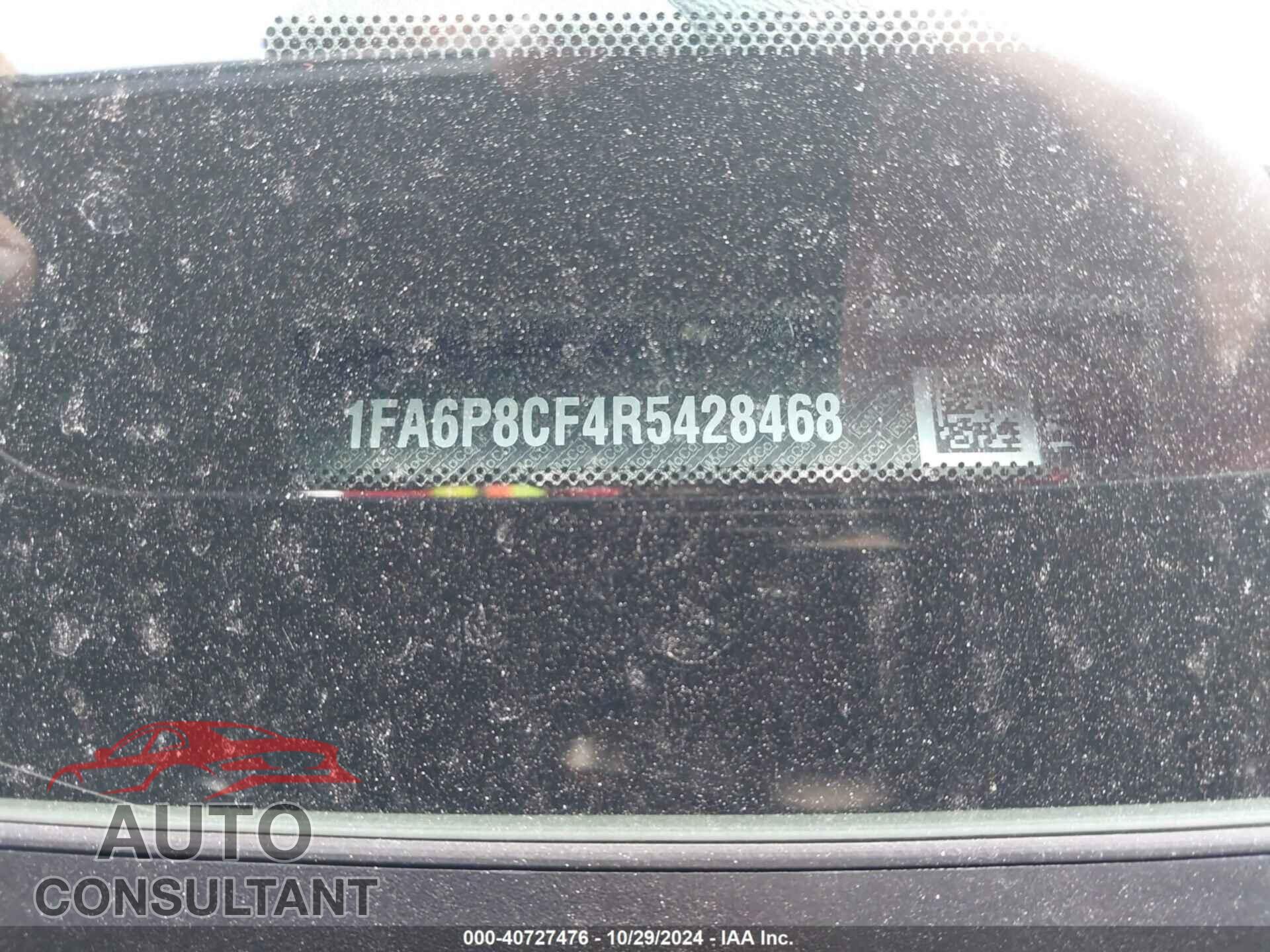 FORD MUSTANG 2024 - 1FA6P8CF4R5428468