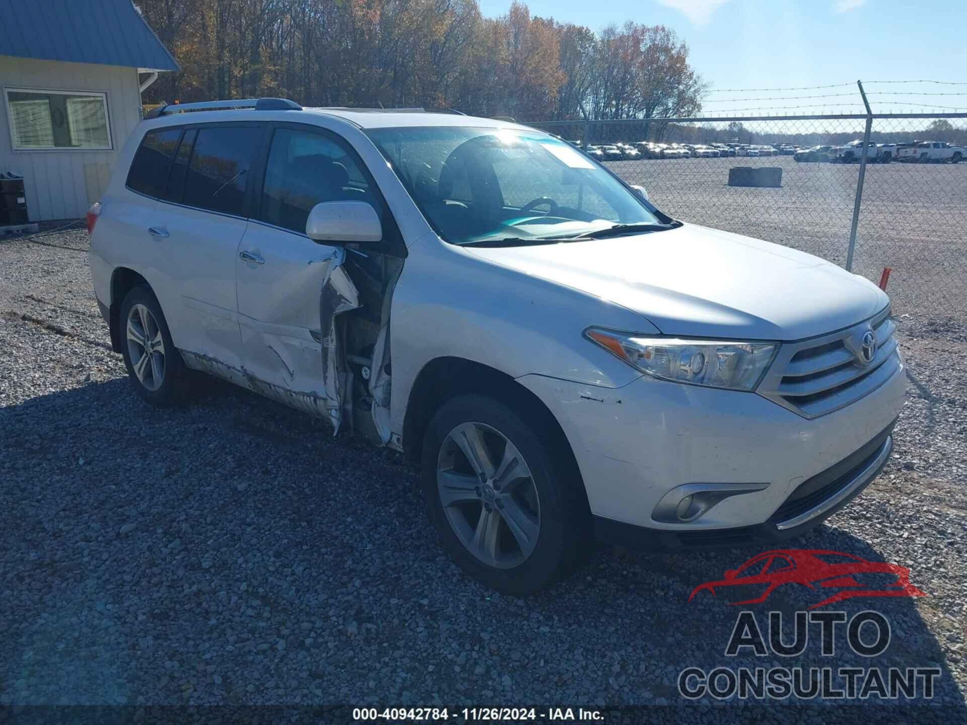 TOYOTA HIGHLANDER 2013 - 5TDYK3EH0DS137746