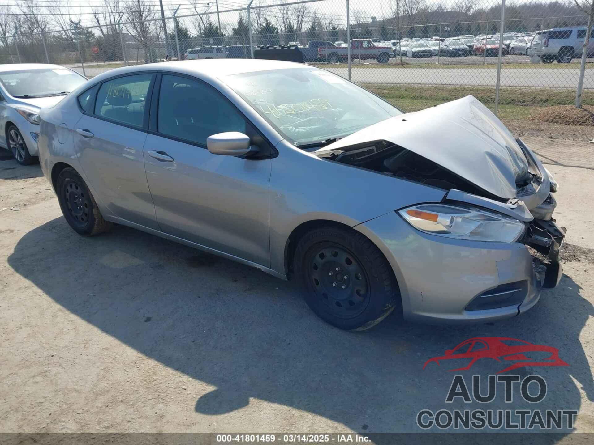 DODGE DART 2016 - 1C3CDFAA7GD720771