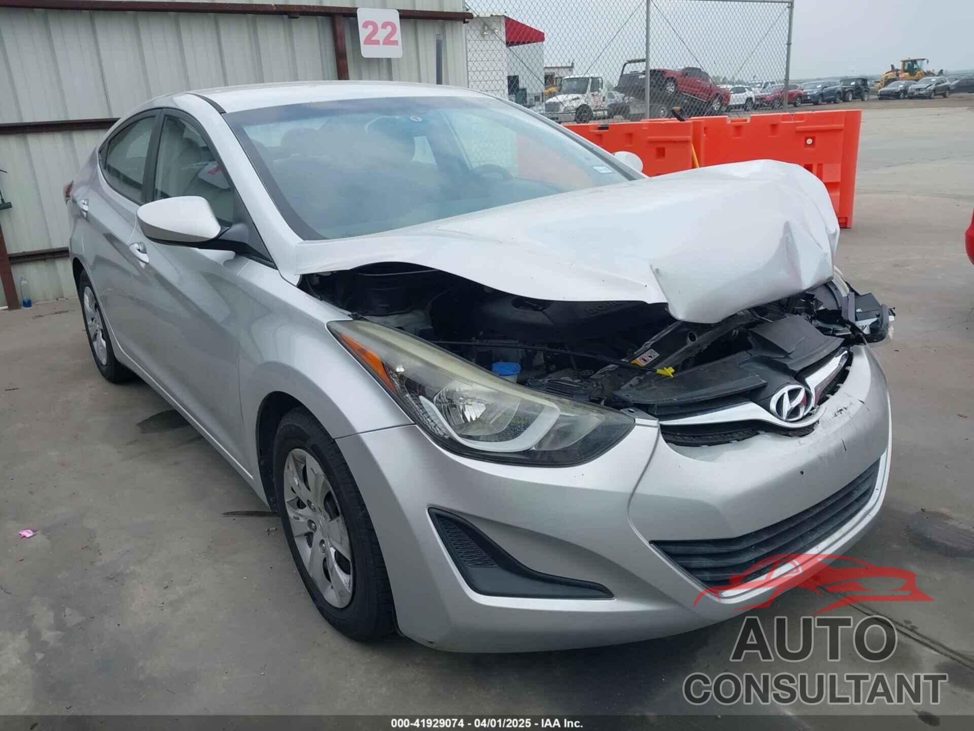 HYUNDAI ELANTRA 2016 - 5NPDH4AE2GH730243